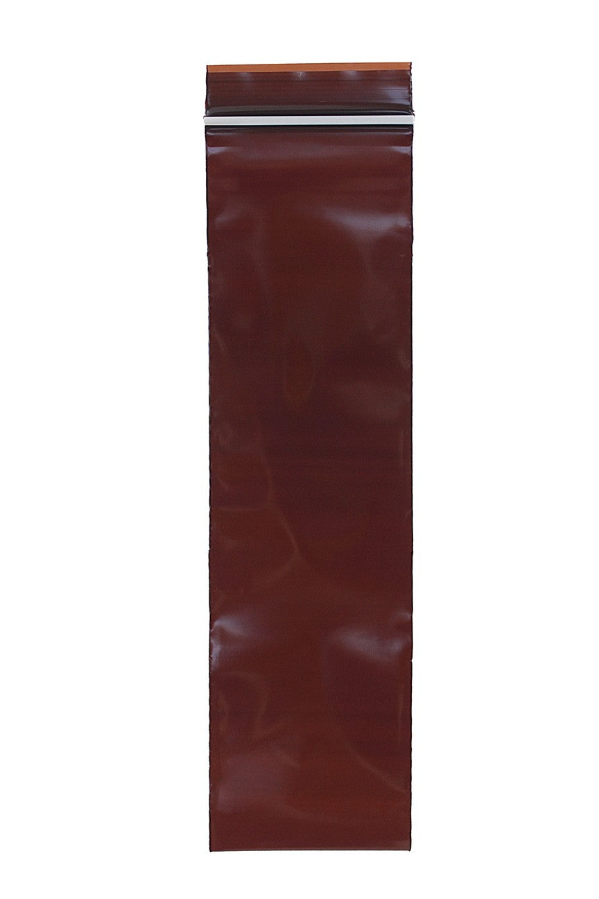 UV Protection Zip Bags, 3 Mil, 2.5 x 9, Amber, 100/pk, 10 pk/cs
