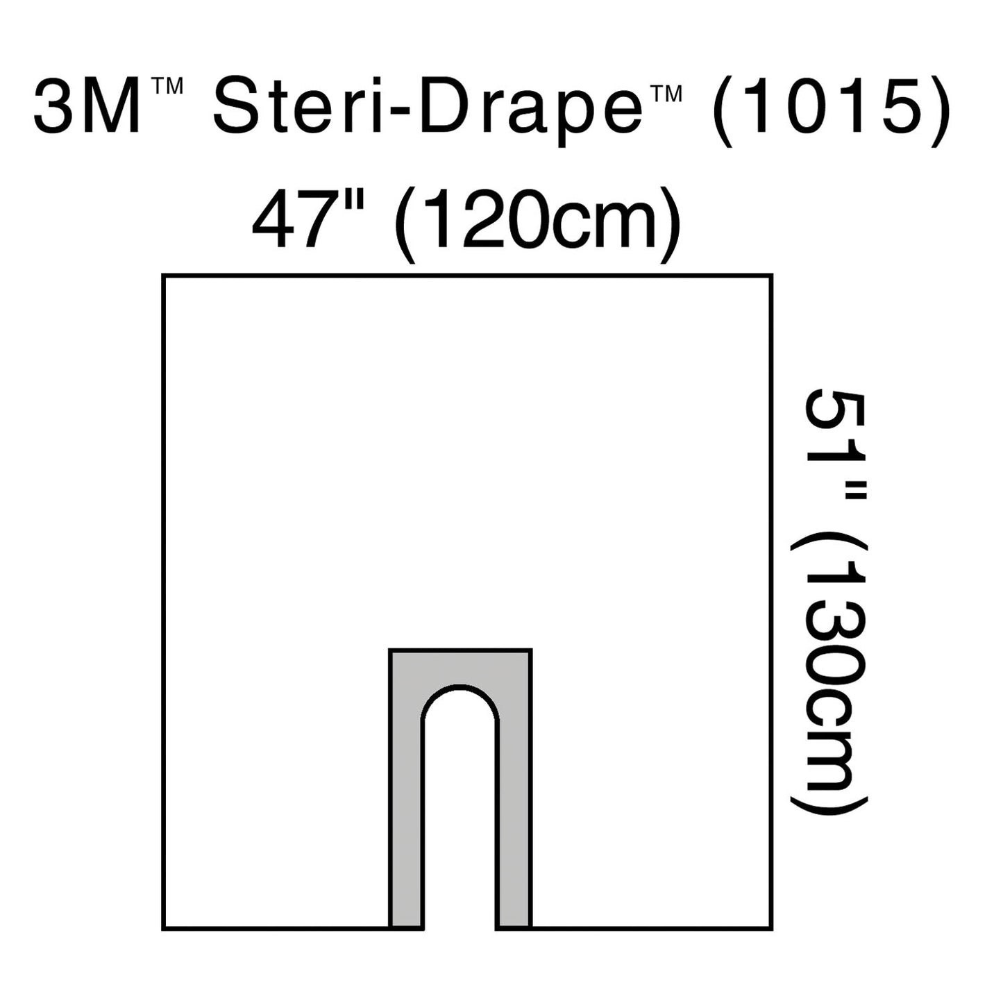 U-Drape, 47" x 51", U-Slot Aperture with Adhesive, Clear Plastic, 10/bx, 4 bx/cs (Continental US+HI Only)