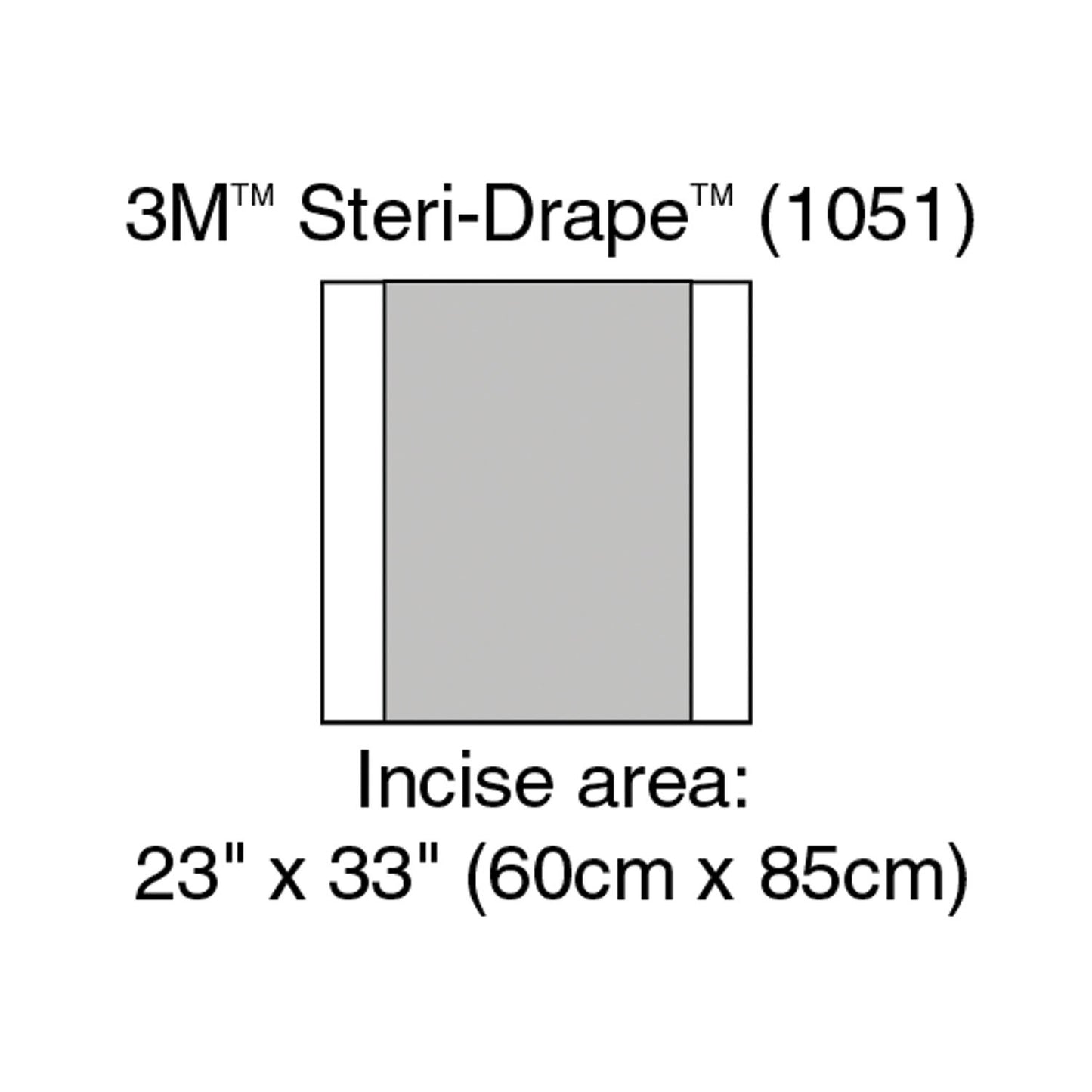 Incise Drape, Overall 32" x 33", Incise 23" x 33", 10/bx, 4 bx/cs (Continental US+HI Only)