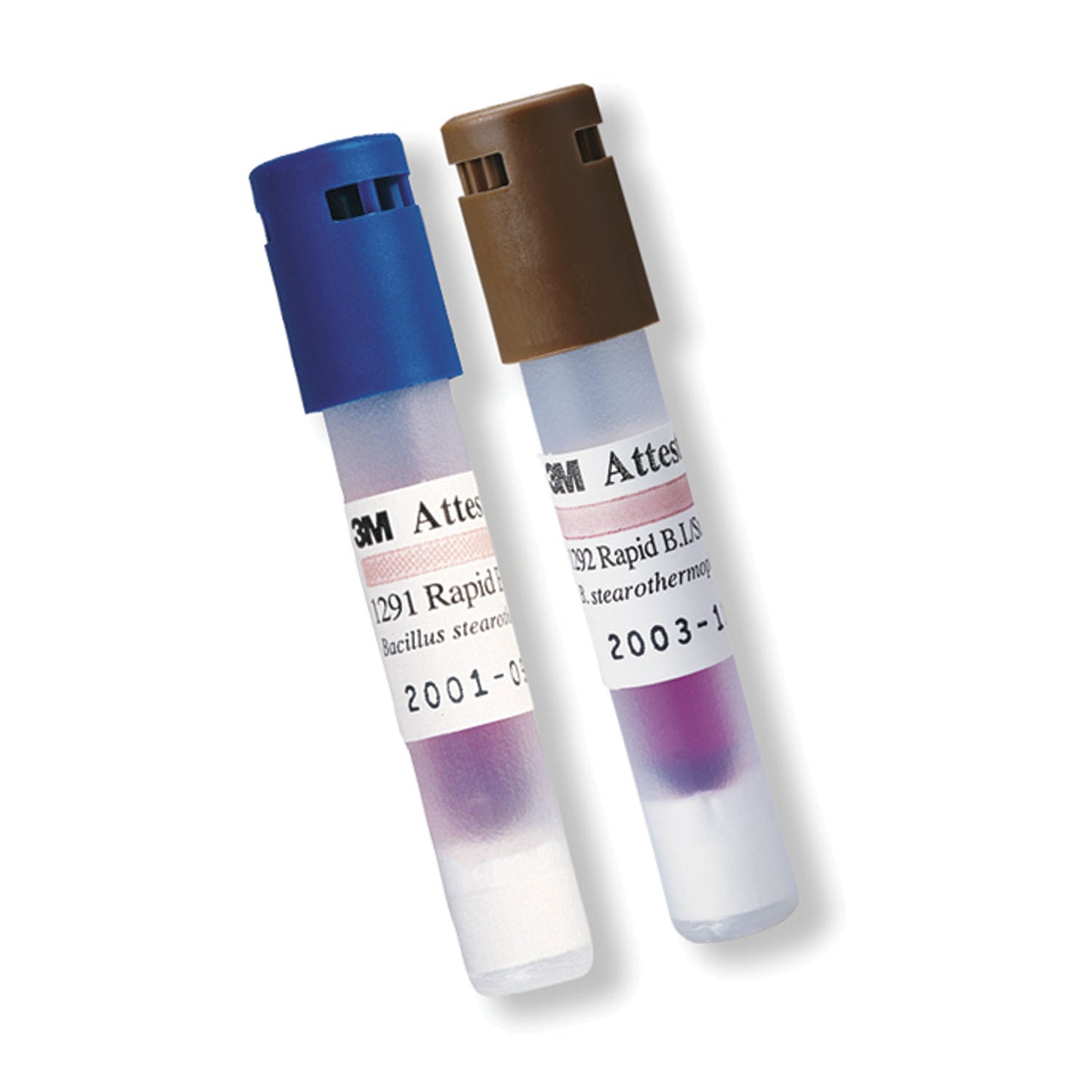 Rapid Readout for Steam 250F/ 121C Gravity or 270F/132C Vacuum Assisted Sterilizers, 3 Hour Readout, Brown Cap, Sterile, 50/bx, 4 bx/cs (Continental US+HI Only) (Not FDA Approved Life Science Labs Only; Not for Export)