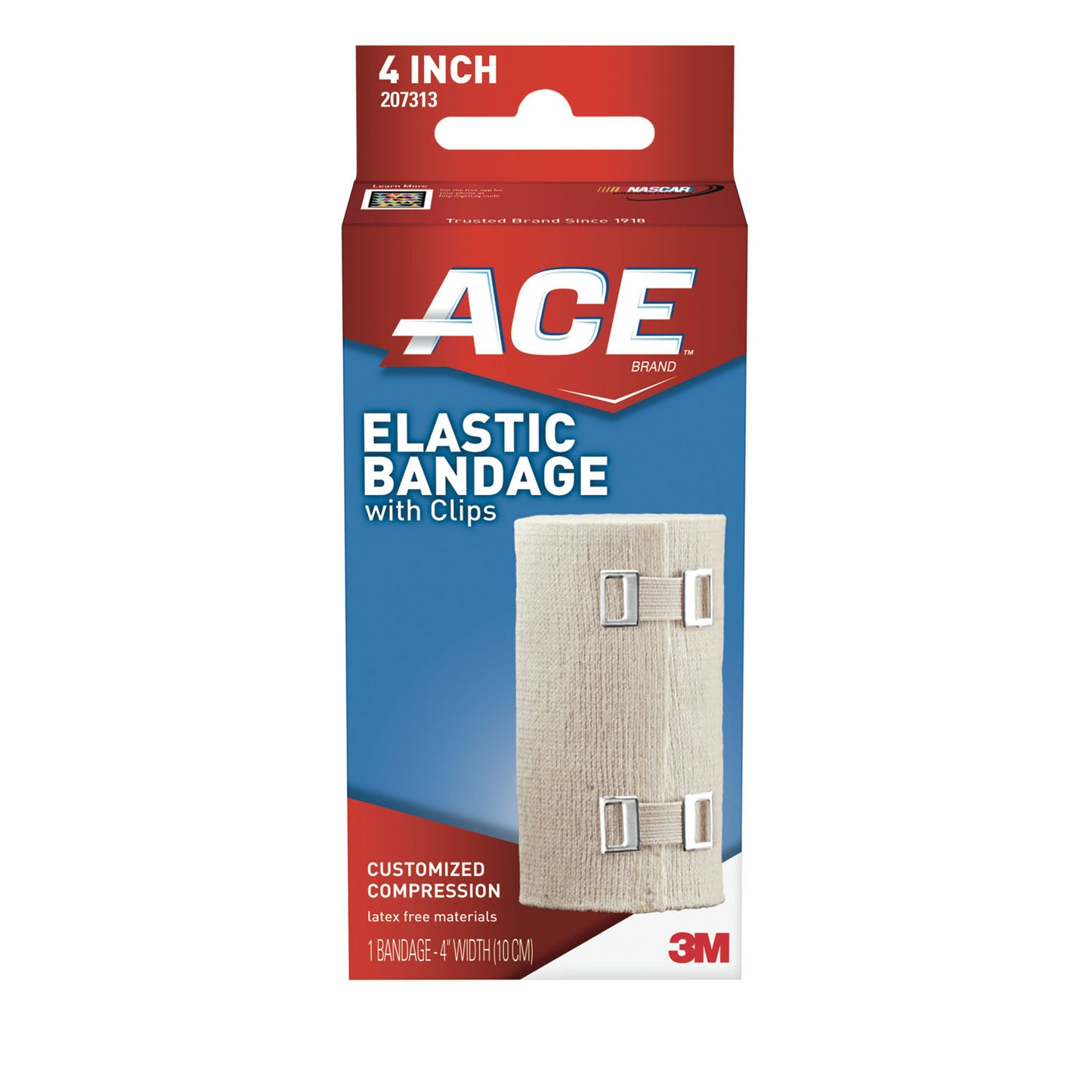 4" Elastic Bandage with Clips, 72/cs (Continental US+HI Only)