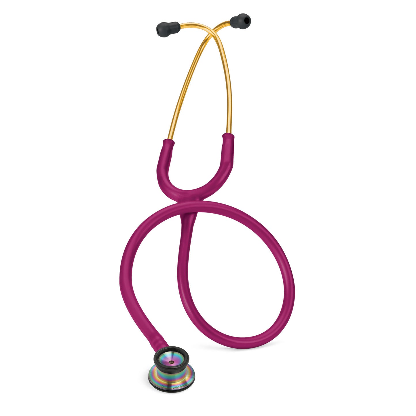 Infant Stethoscope, 28", Rainbow Finish Chestpiece, Raspberry Tubing (Continental US+HI Only) (Littmann items are only available for sale online by distributors authorized by 3M Littmann)