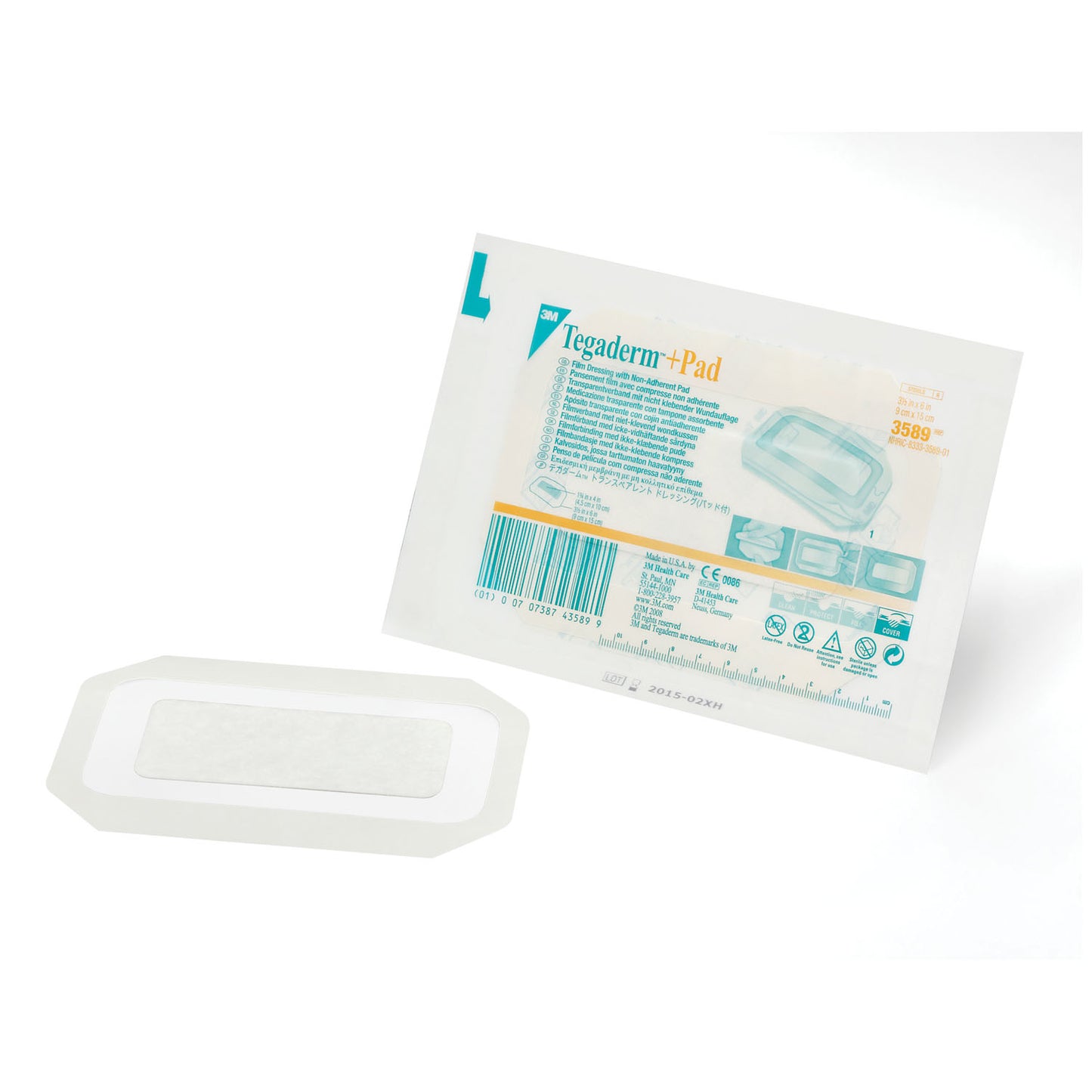 Transparent Dressing, 3_" x 6", Pad Size 1_" x 4", 25/bx, 4 bx/cs (Continental US+HI Only)