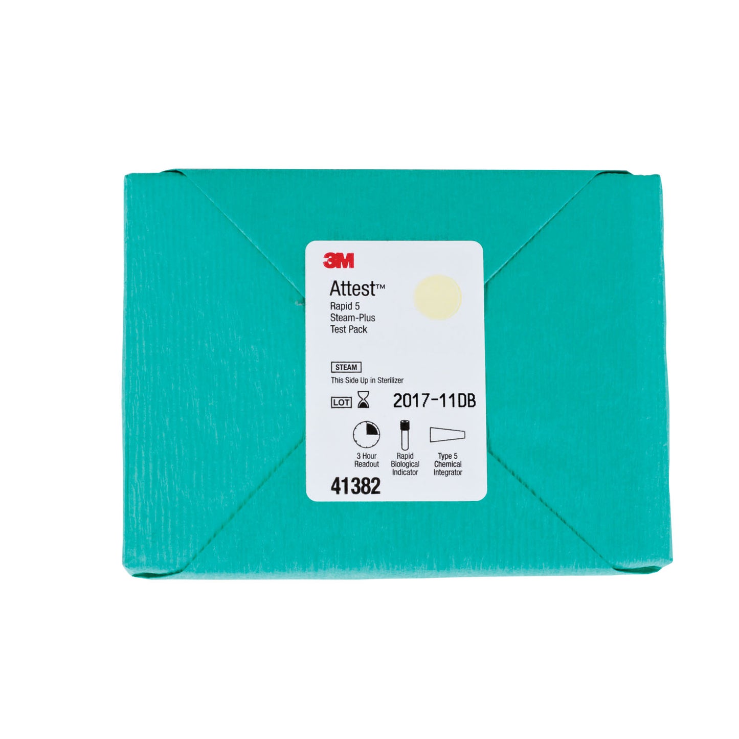 Test Pack Includes: 16 Test Packs + 16 Controls, 3 Hr Readout, Brown, Cap, Consists of 1292 BI + Comply (Sterigage) Steam Chemical Integrator, 16/bx, 4 bx/cs (Continental US+HI Only)