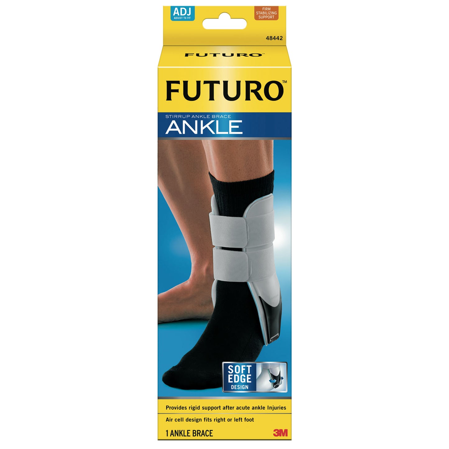 Ankle Brace, Adjustable, One Size, 2/pk, 6 pk/cs