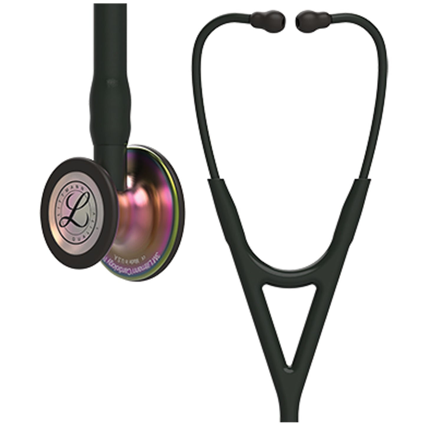 Stethoscope, Rainbow Finish Chestpiece, Black Tube, 27" (Continental US+HI Only) (Littmann items are only available for sale online by distributors authorized by 3M Littmann)