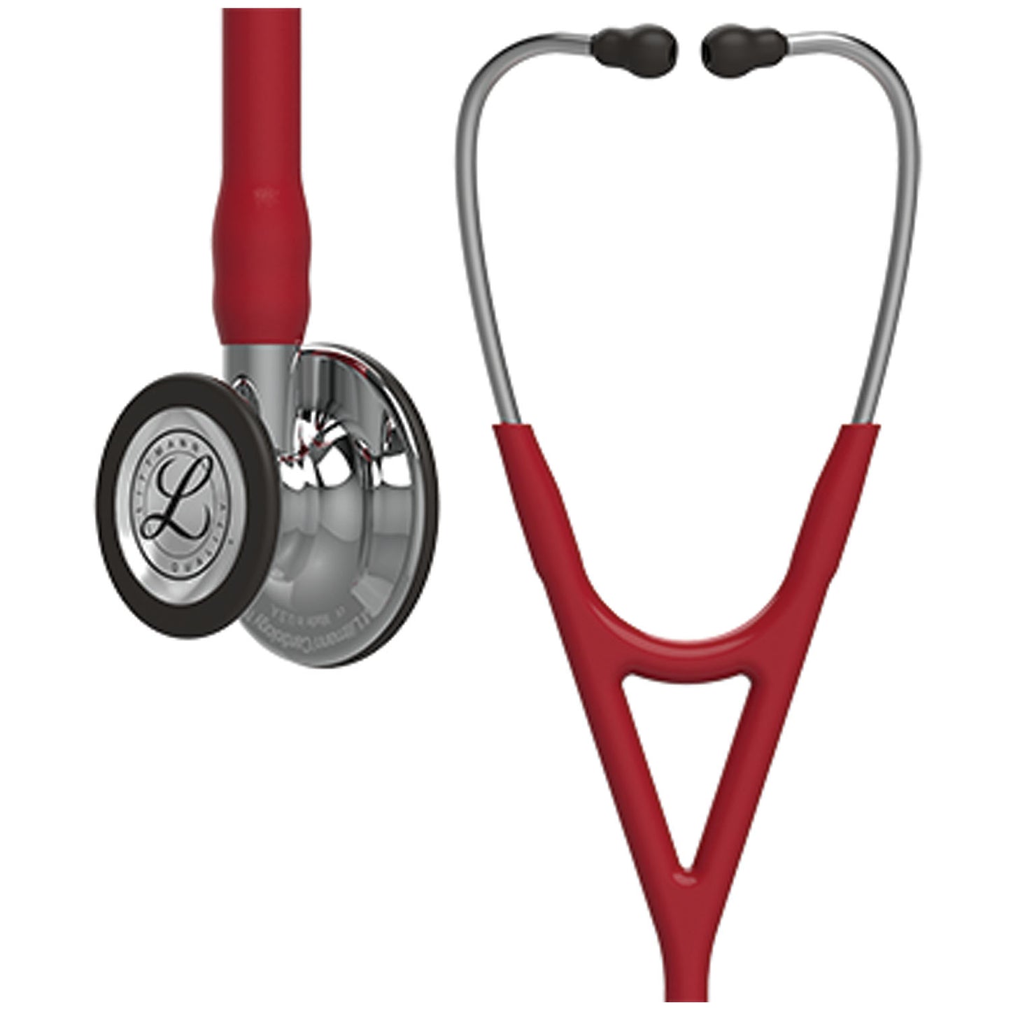 Stethoscope, Mirror Finish Chestpiece, Burgundy Tube, 27" (Continental US+HI Only) (Littmann items are only available for sale online by distributors authorized by 3M Littmann)