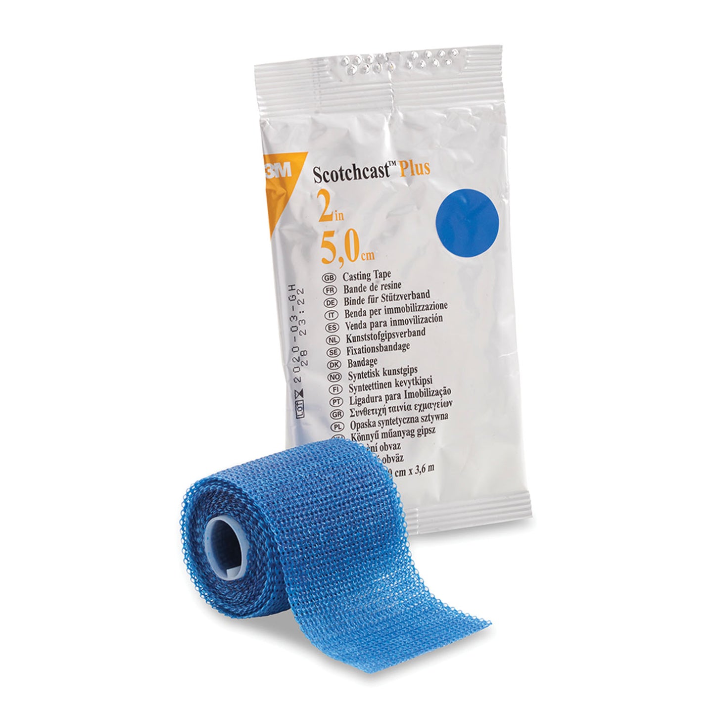 Plus Casting Tape, 2" x 4 yds, Blue, 10/cs (Continental US+HI Only)