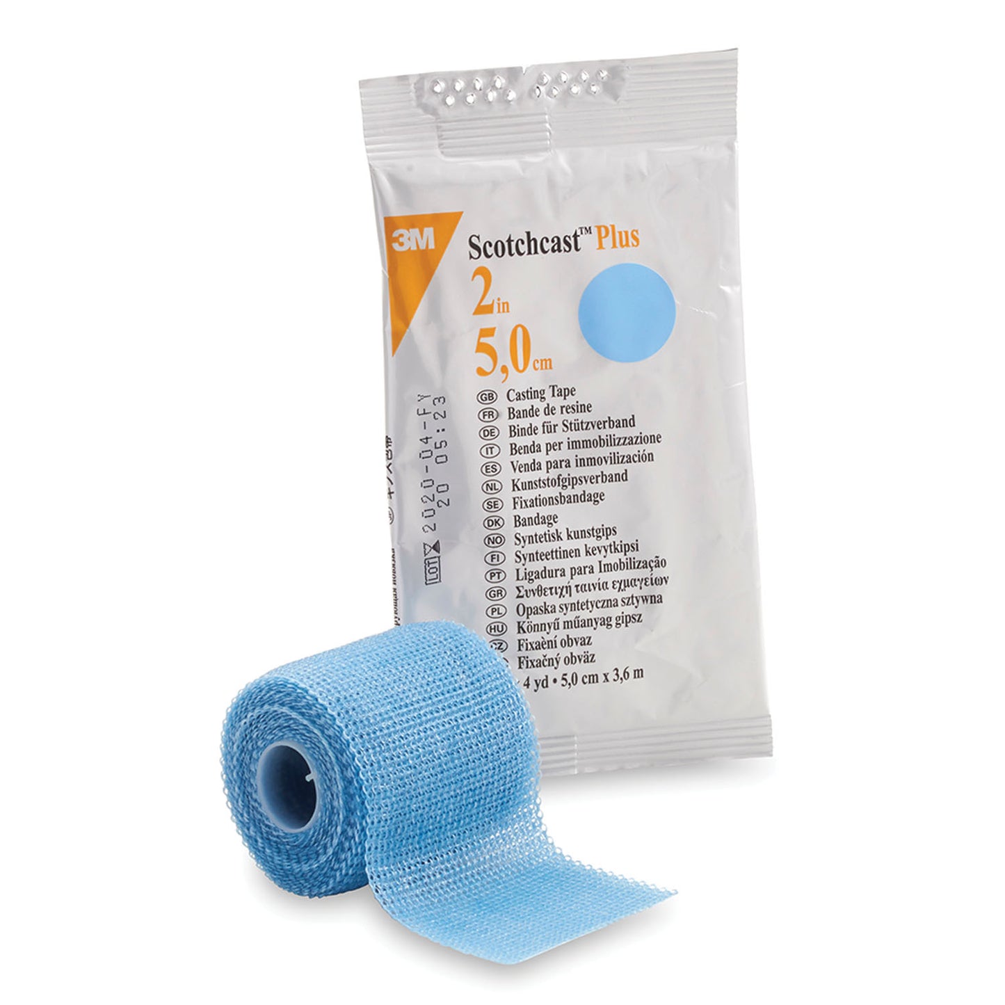 Plus Casting Tape, 2" x 4 yds, Light Blue, 10/cs (Continental US+HI Only)