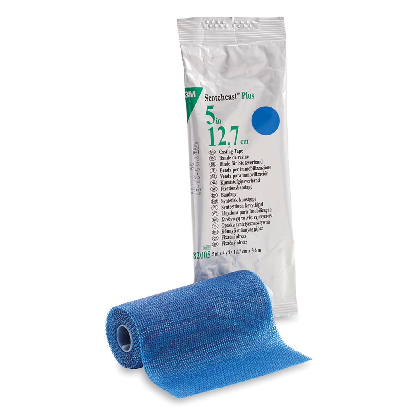 Plus Casting Tape, 5" x 4 yds, Blue, 10/cs (Continental US+HI Only)