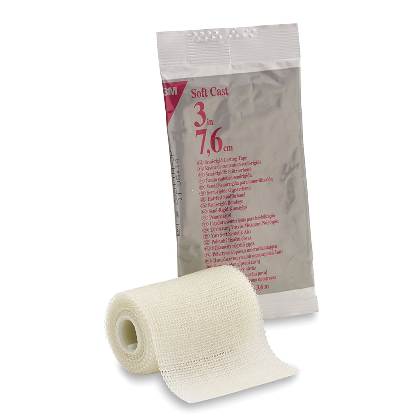 Soft Casting Tape, White, 3" x 4 yds, 10/cs (Continental US+HI Only)
