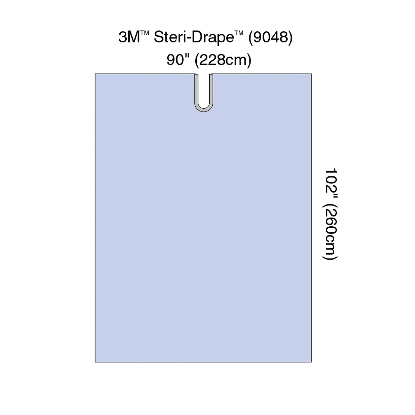 Steri-Drape Adhesive Split Sheet, 90" x 102", Absorbent Impervious Material, 15/bx, 2 bx/cs