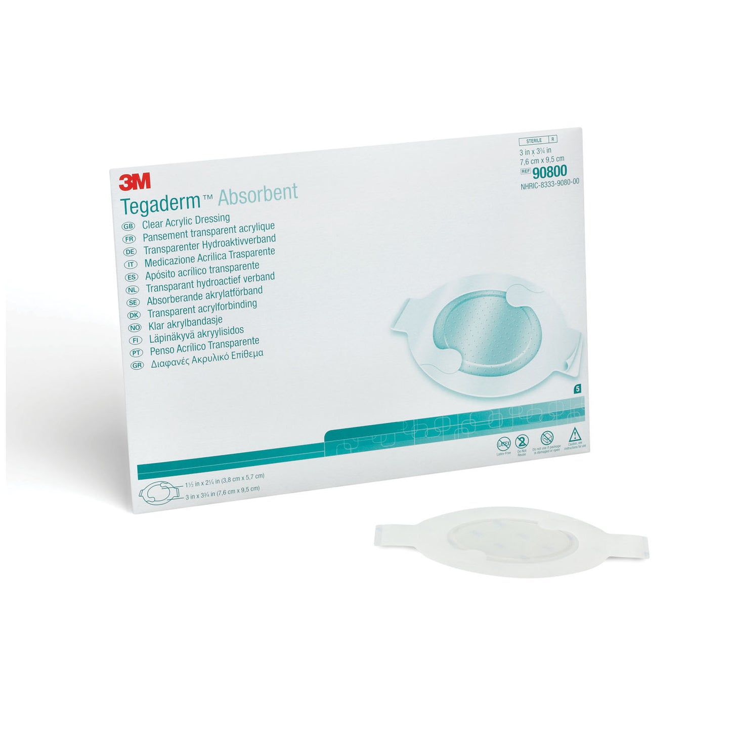 Dressing, Small Oval, Pad Size 1_" x 2_", Overall Size 3" x 3_", 10/bx, 4 bx/cs (Continental US+HI Only)