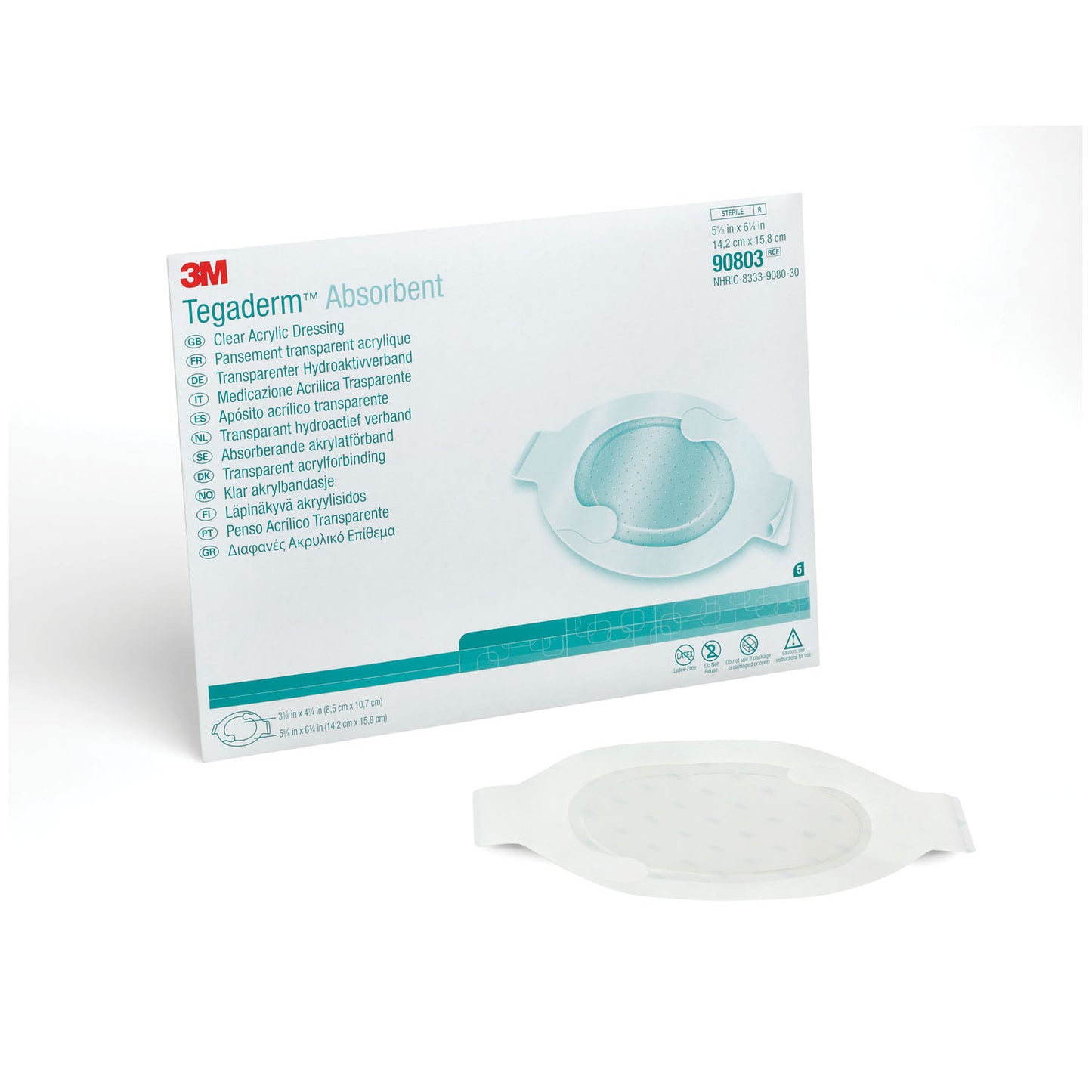 Dressing, Large Oval, Pad Size 3.4" x 4_", Overall Size 5.6" x 6_", 10/bx, 4 bx/cs (Continental US+HI Only)