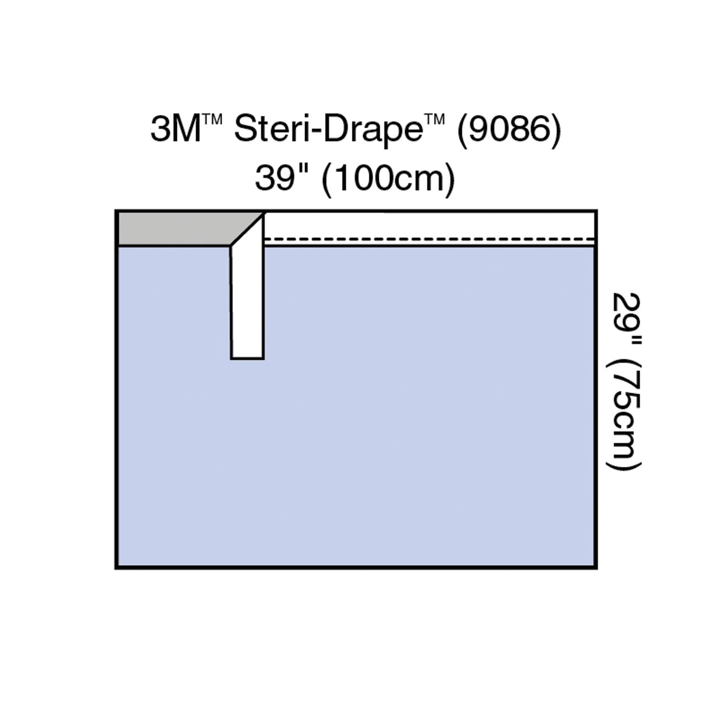 Steri-Drape Adhesive Towel Drape, 39" x 29", Absorbent Impervious Material, 40/bx, 4 bx/cs (Continental US+HI Only)