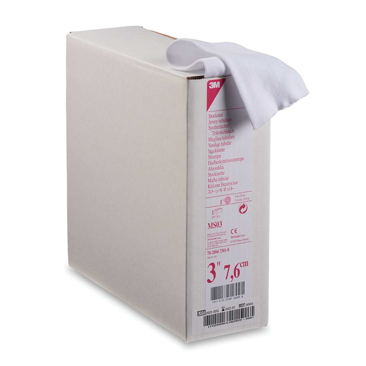 Synthetic Cast Stockinet, 3" (Continental US+HI Only)