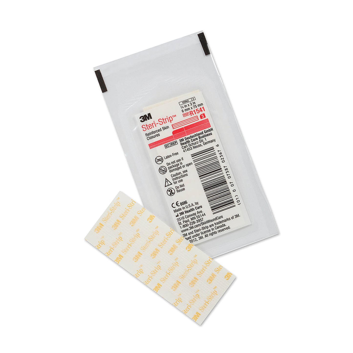 Reinforced Skin Closure, _" x 3", 3 strips/env, 50 env/bx, 4 bx/cs (Continental US+HI Only)