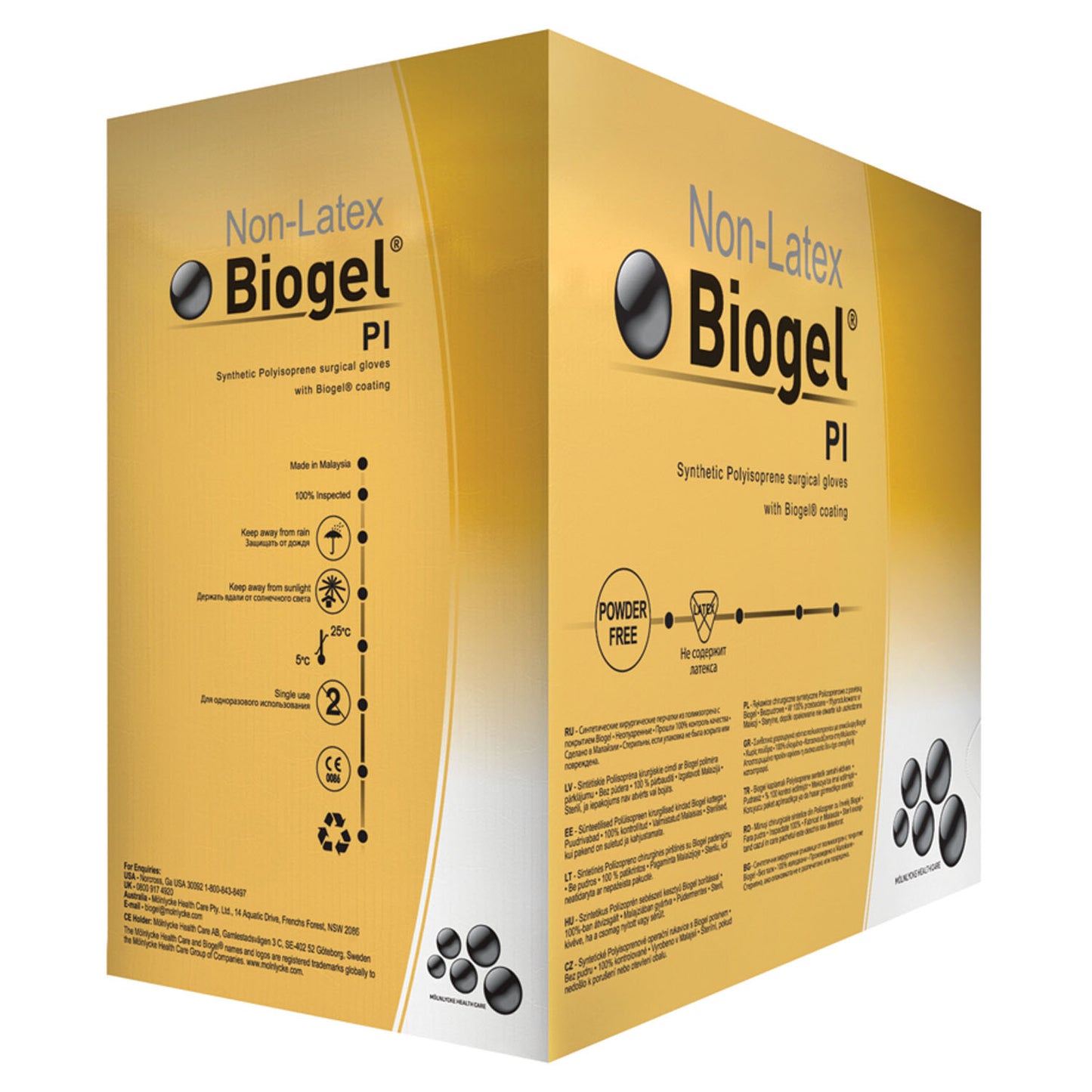 Surgical Glove, Size 9, Sterile, Non-Latex, Powder Free (PF), 40/bx, 4 bx/cs (US Only)