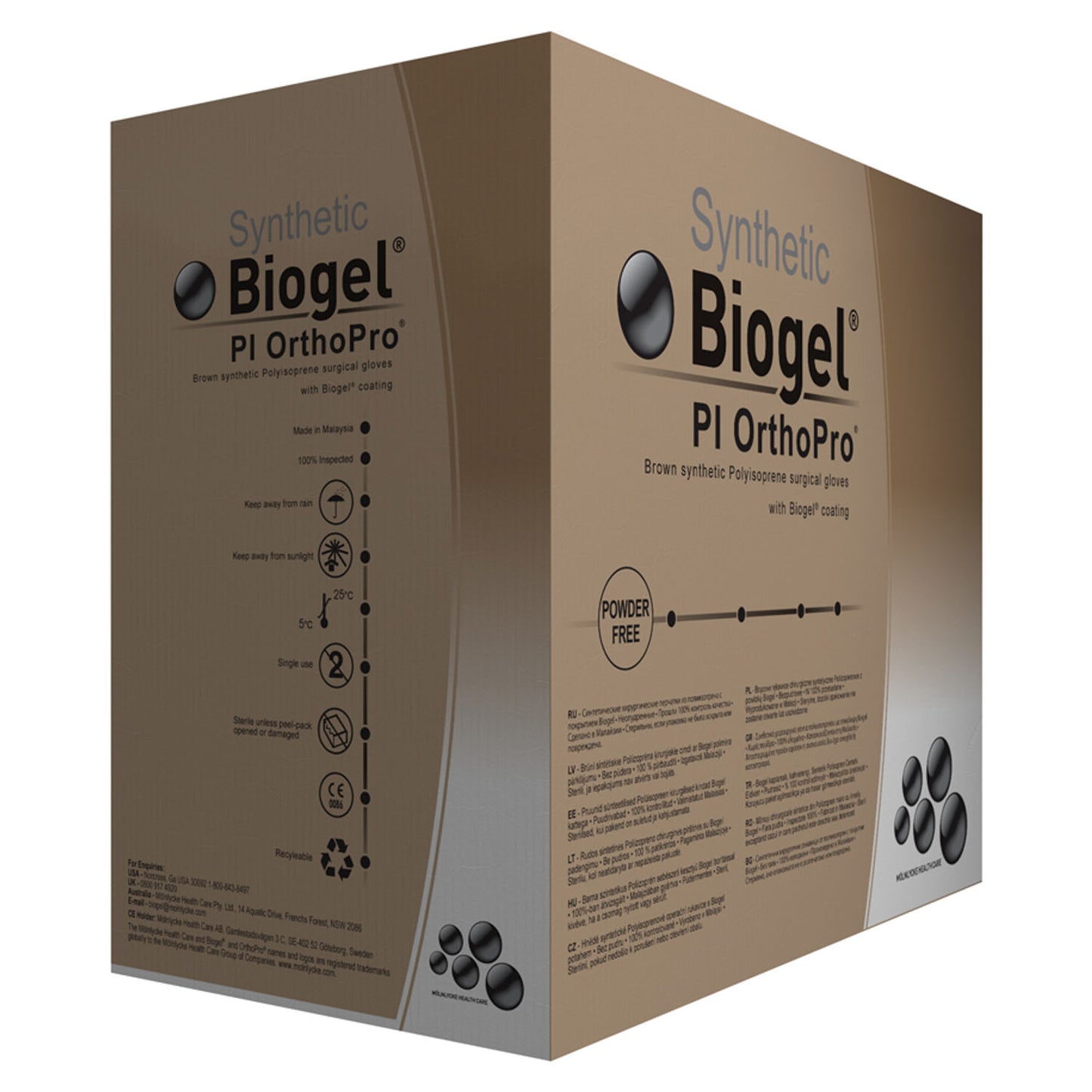 Surgical Glove, Size 8_, Sterile, Polyisoprene, Powder Free (PF), 40/bx, 4 bx/cs (30 cs/plt) (US Only)