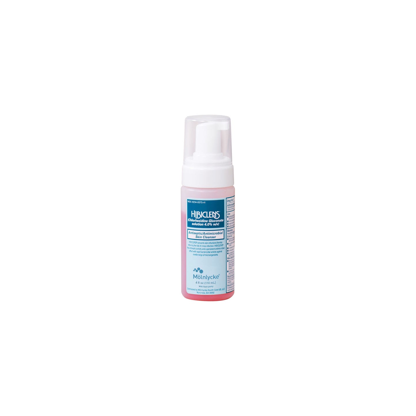 Hibiclens 4oz Wide Neck Pack with Foam Dispenser, 24/cs (US Only) (Item is considered HAZMAT and cannot ship via Air or to AK, GU, HI, MP, PR, VI) (Item on Manufacturer Backorder - Inventory Limited when Available) <Strong style="color:red">Max weekly quantity allowed: 10</Strong>