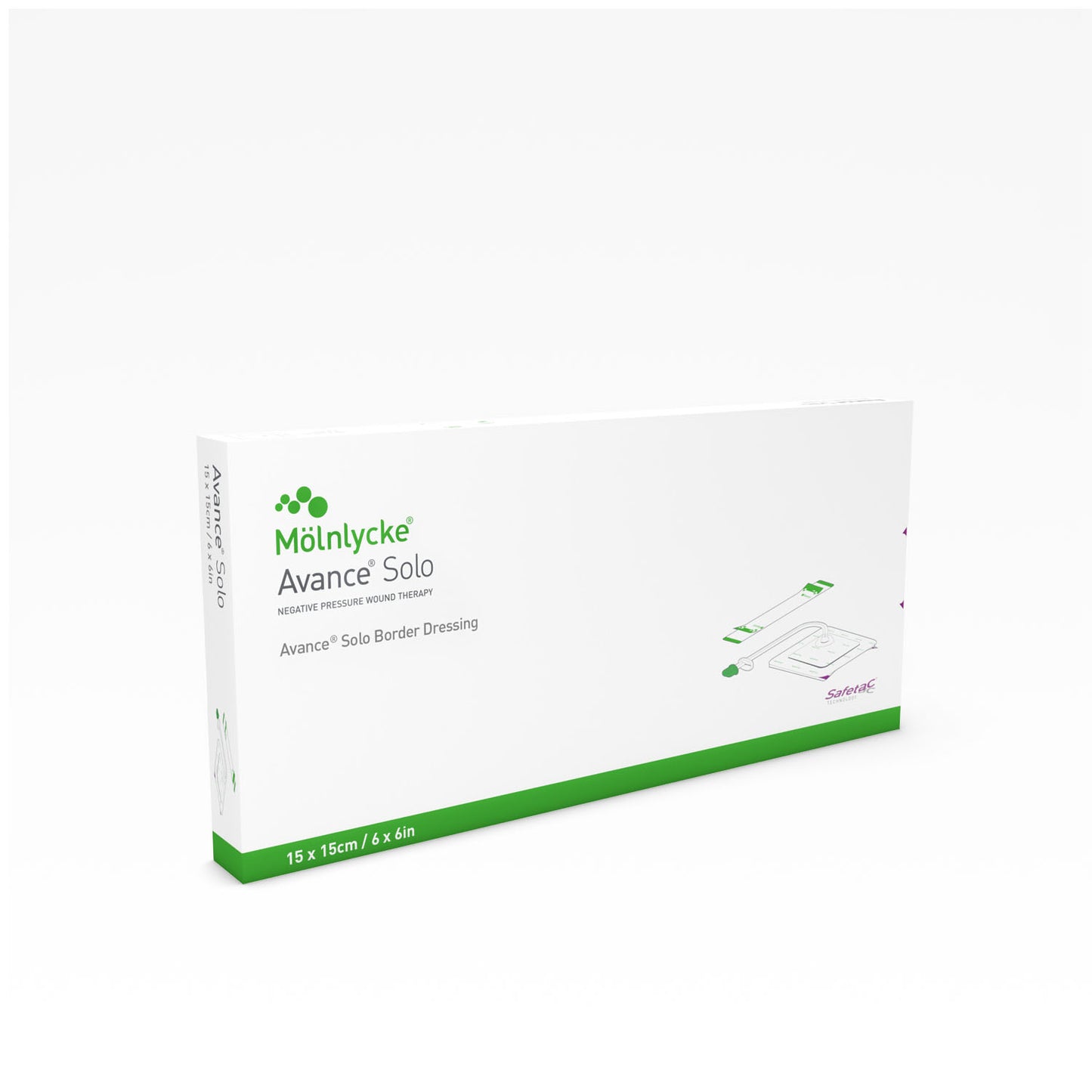 Avance Solo Dressing, 15cm x 15cm, 2/bx, 2 bx/cs (US Only)