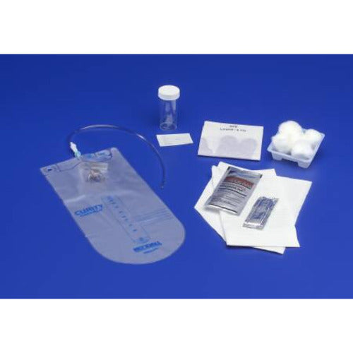 Vinyl Catheter, 14FR Clear, (3) BZK Swab Sticks, 20/cs (Continental US Only)