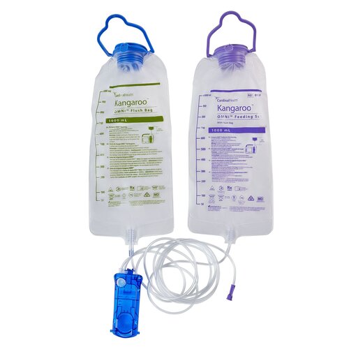 Kangaroo OMNI 1000 ml Pump Set, with 1000 ml Flush Bag, 30/cs (Continental US Only)