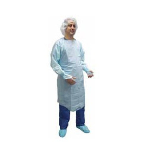 Gown, Film, Over-The-Head, Open Back w/ Elastic Wrist, Blue, Universal, 15/bx, 5bx/cs