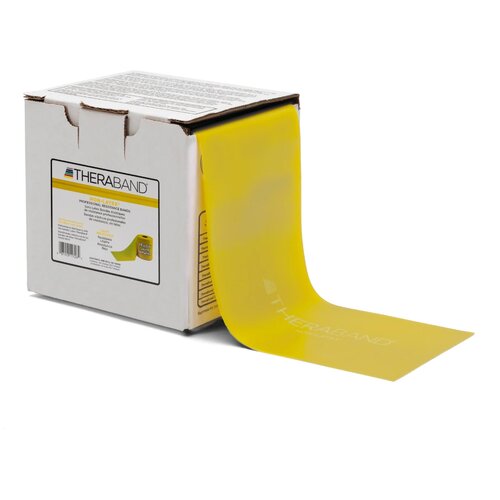 Resistance Band, Yellow/ Thin, 25 Yd Dispenser Box, Latex Free (LF), 12 ea/cs (020520) (Legacy# 20324) (US Only)