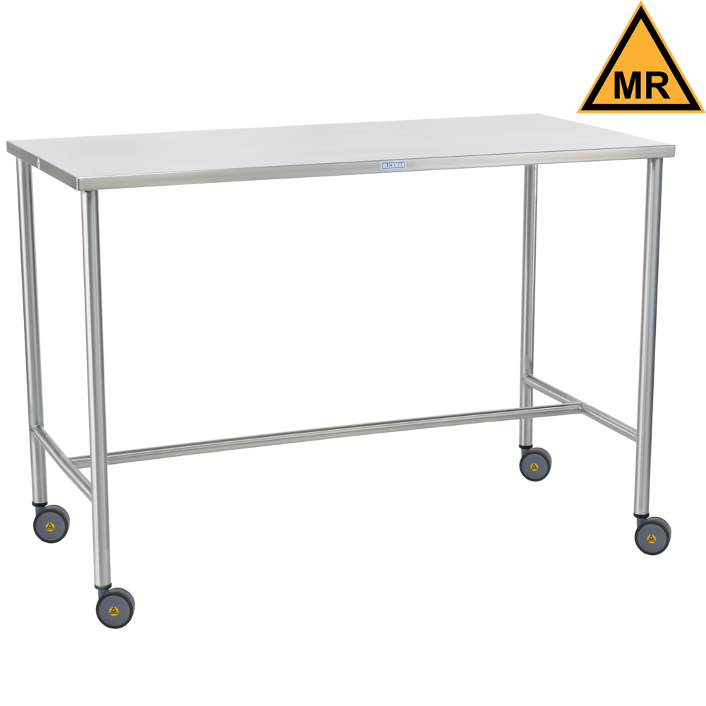 Sawyer Instrument Table 30"W x 34"H x 16"D On Casters MRI Safe (DROP SHIP ONLY)