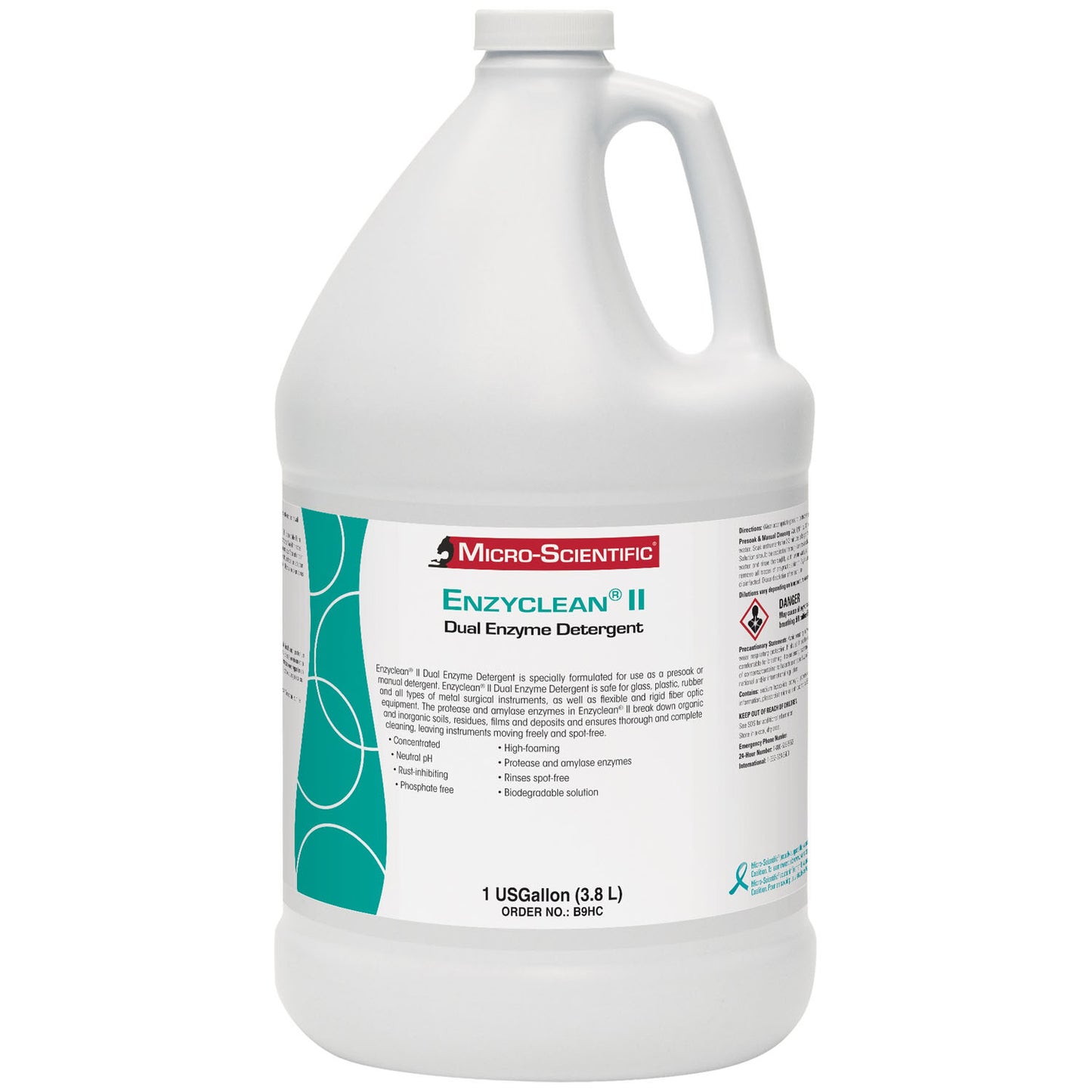 Enzyclean II Enzyme Detergent, Gallon, 4/cs (36 cs/plt)