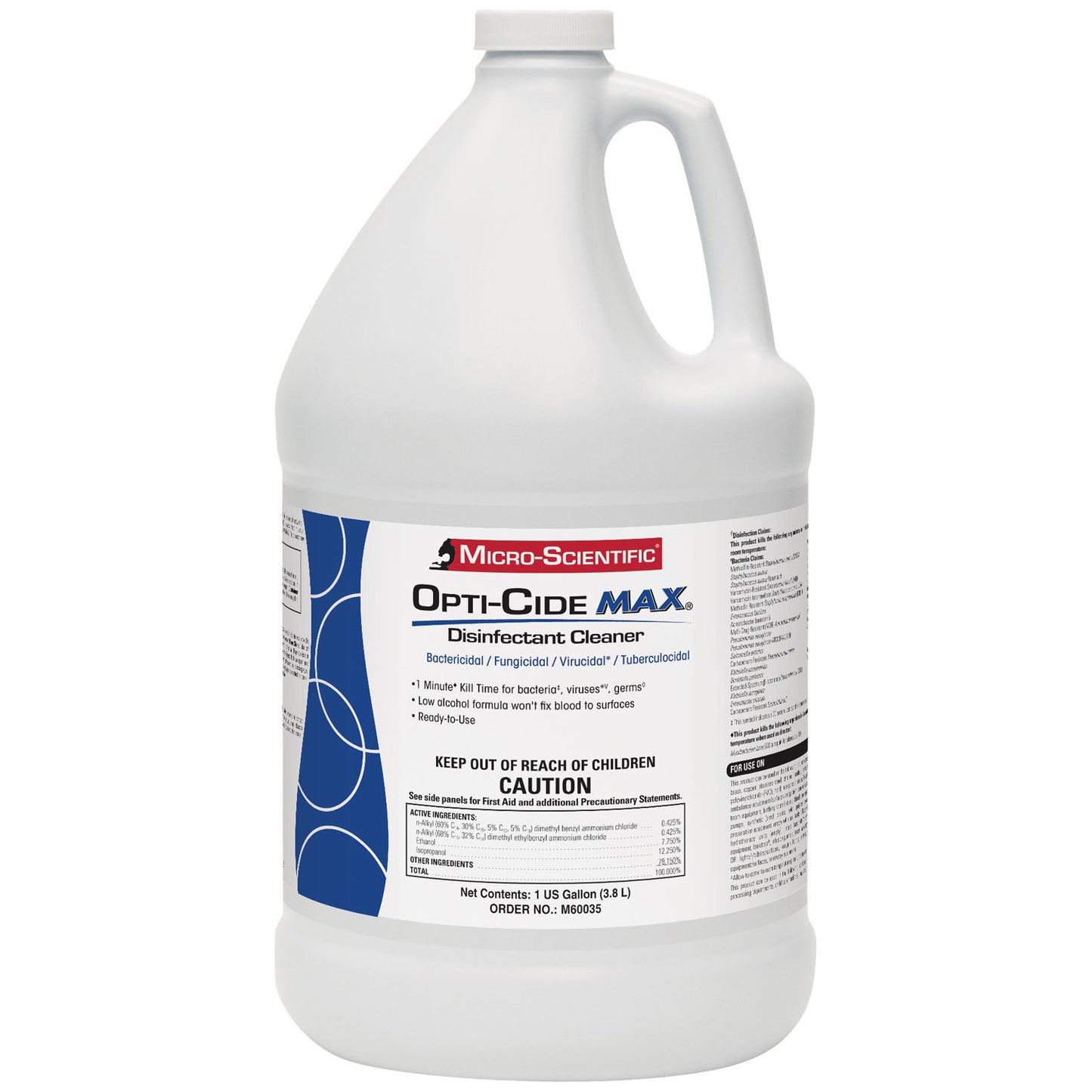 Opti-Cide Max Disinfectant Cleaner, 1 Gallon, 4/cs (US Only) (36 cs/plt)