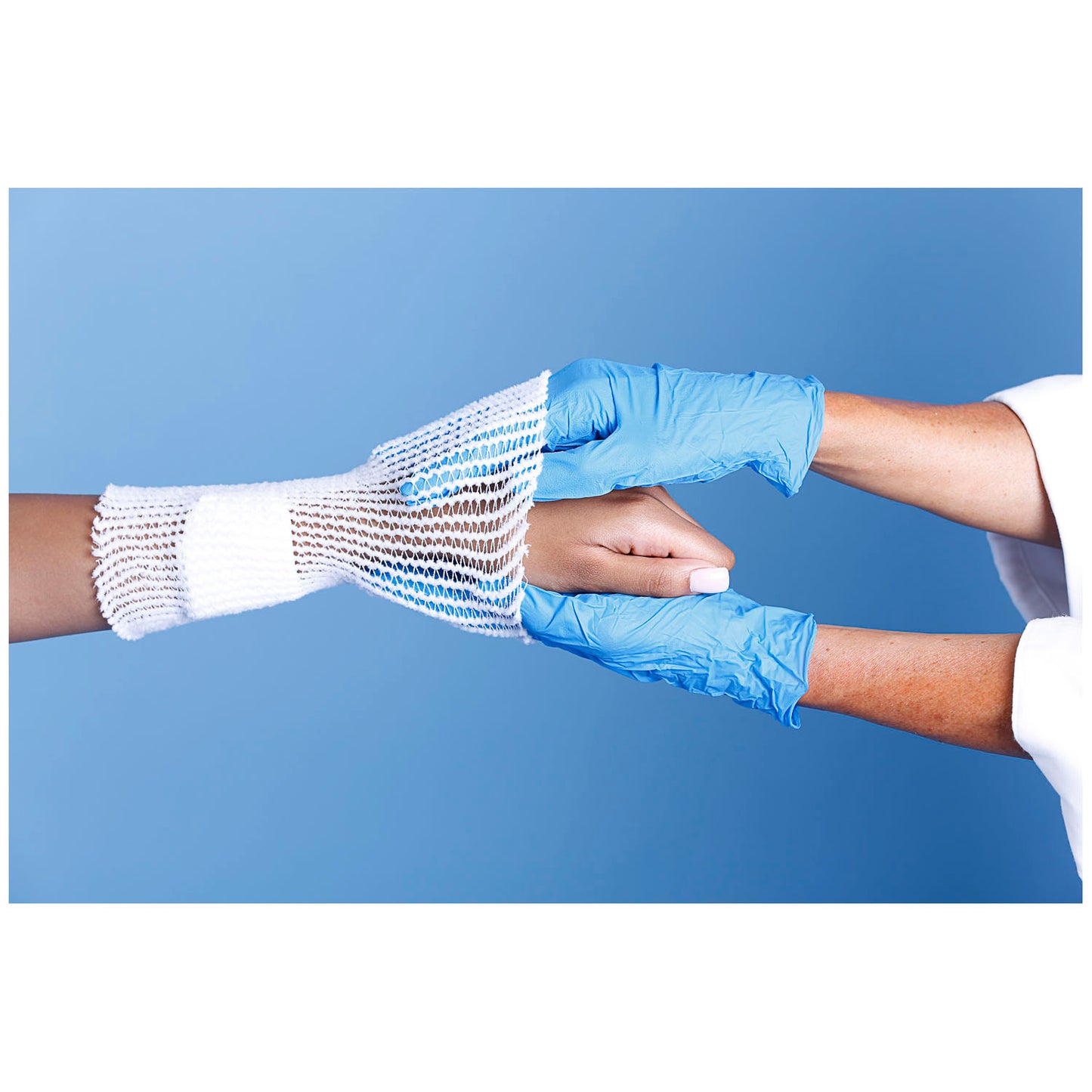 Original Spandage Tubular Retainer Net, Latex-Free, 25yds Stretched, Average Hand, Multiple Fingers, Lower Arm, Wrist, Ankle, Size 3