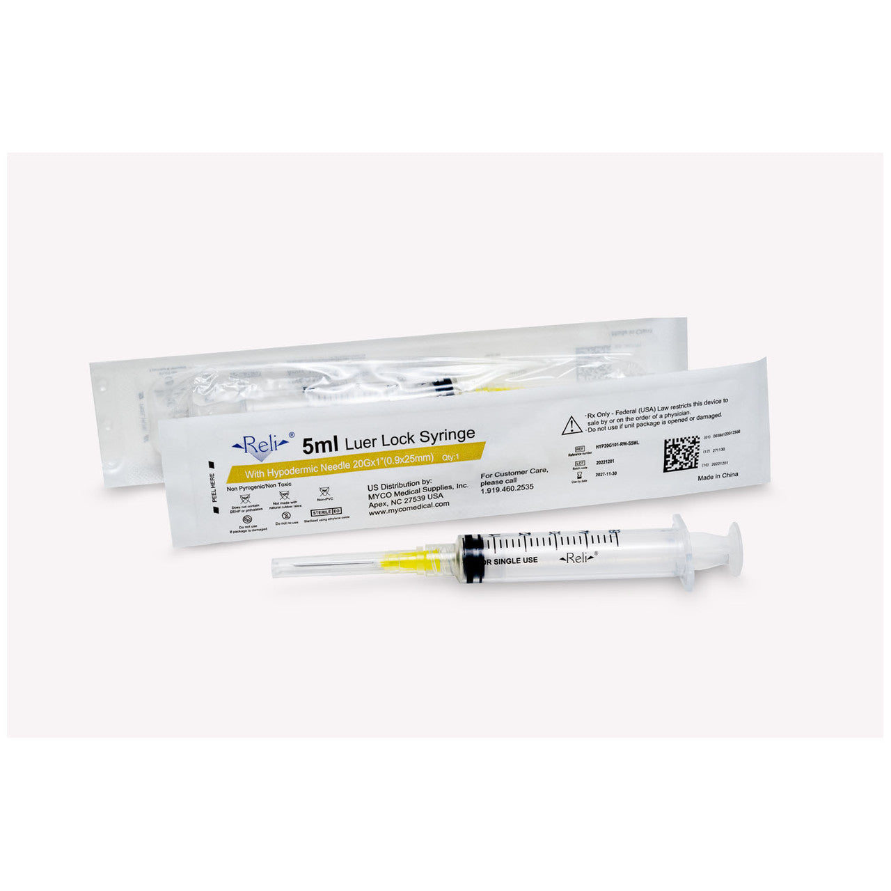 Hypodermic Needle Only, 20G x 1-1/2", Regular Wall, Regular Bevel, 100/bx (US Only)