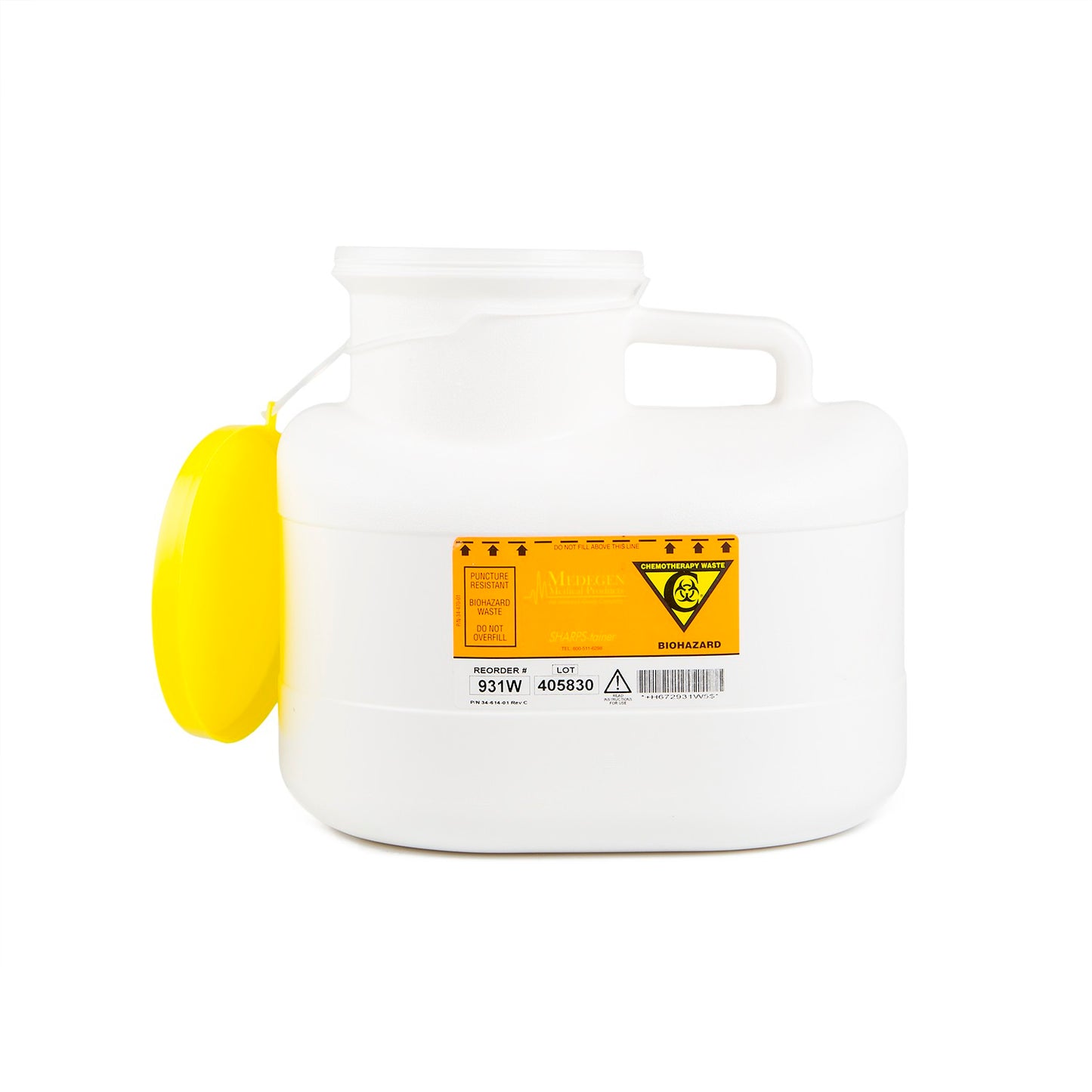 Sharps Container, 2_ Gallon, 152mm Opening, 12/cs (6 cs/plt)