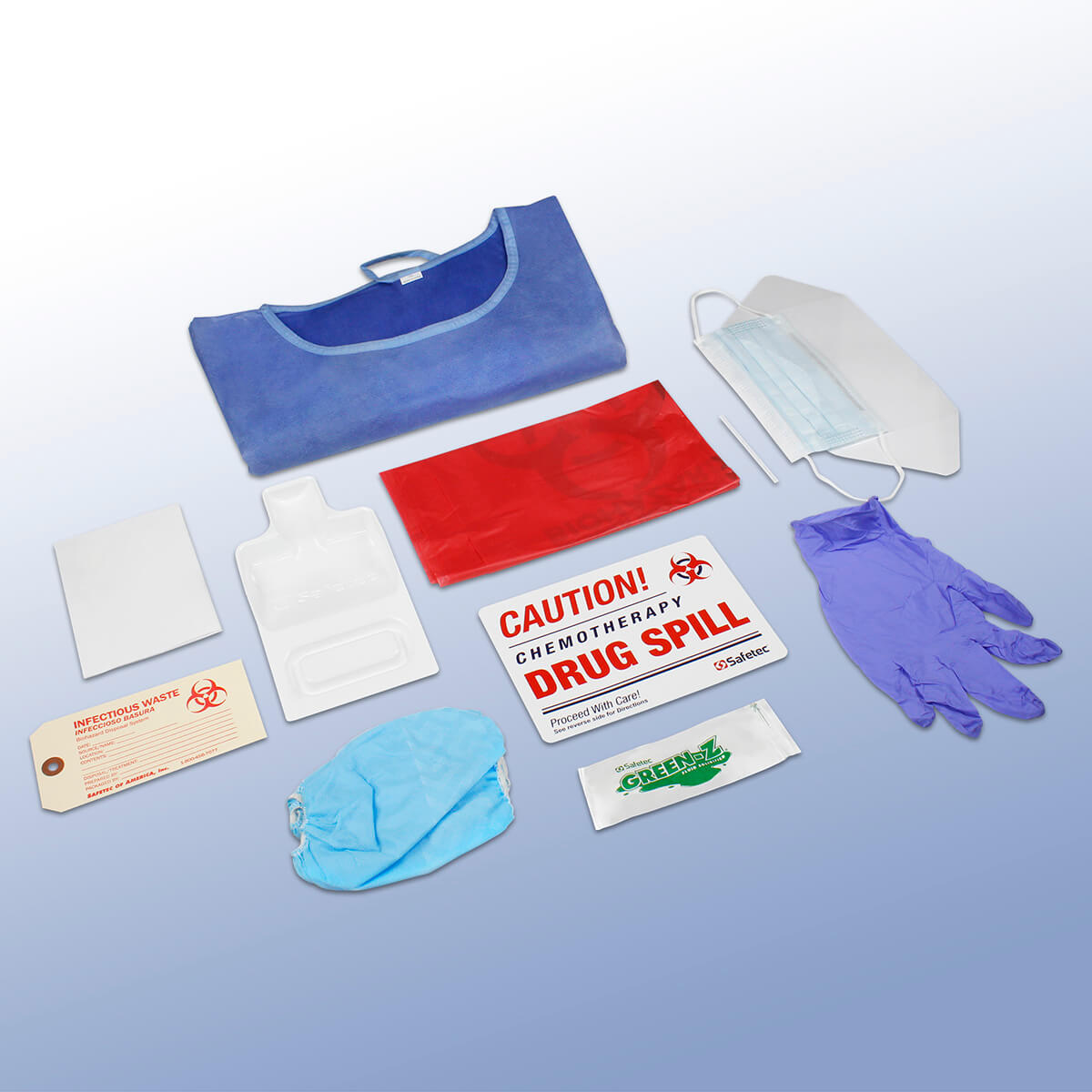Chemotherapy Spill Cleanup Kit, 12/cs