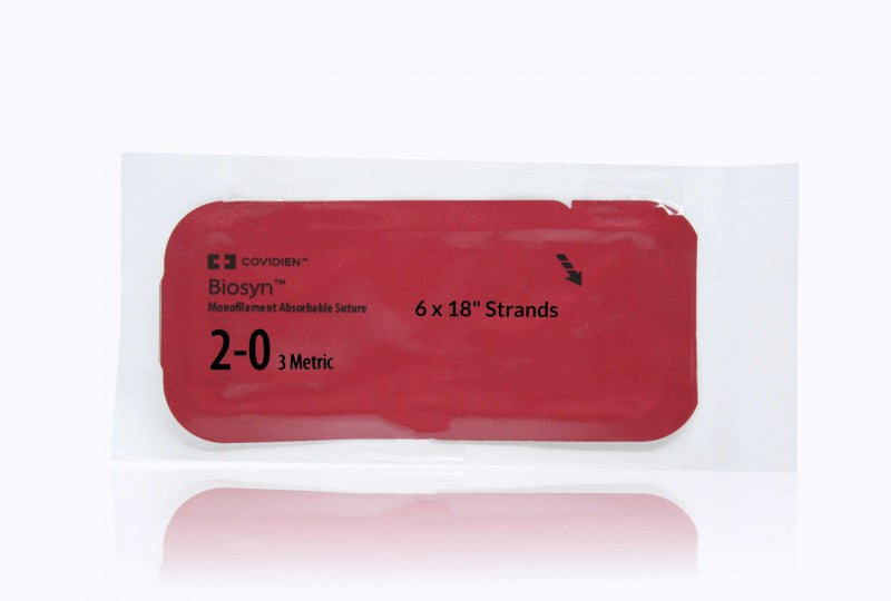 Suture, Pre-Cut, Size 2-0, Undyed, 6x18", 2 dz/bx (Continental US Only)
