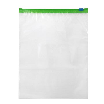 Slider-Grip Slider Zip Closure Bags, Clear, 9 x 12, 2.7 Mil, Letter, 250/bx, 1 bx/cs