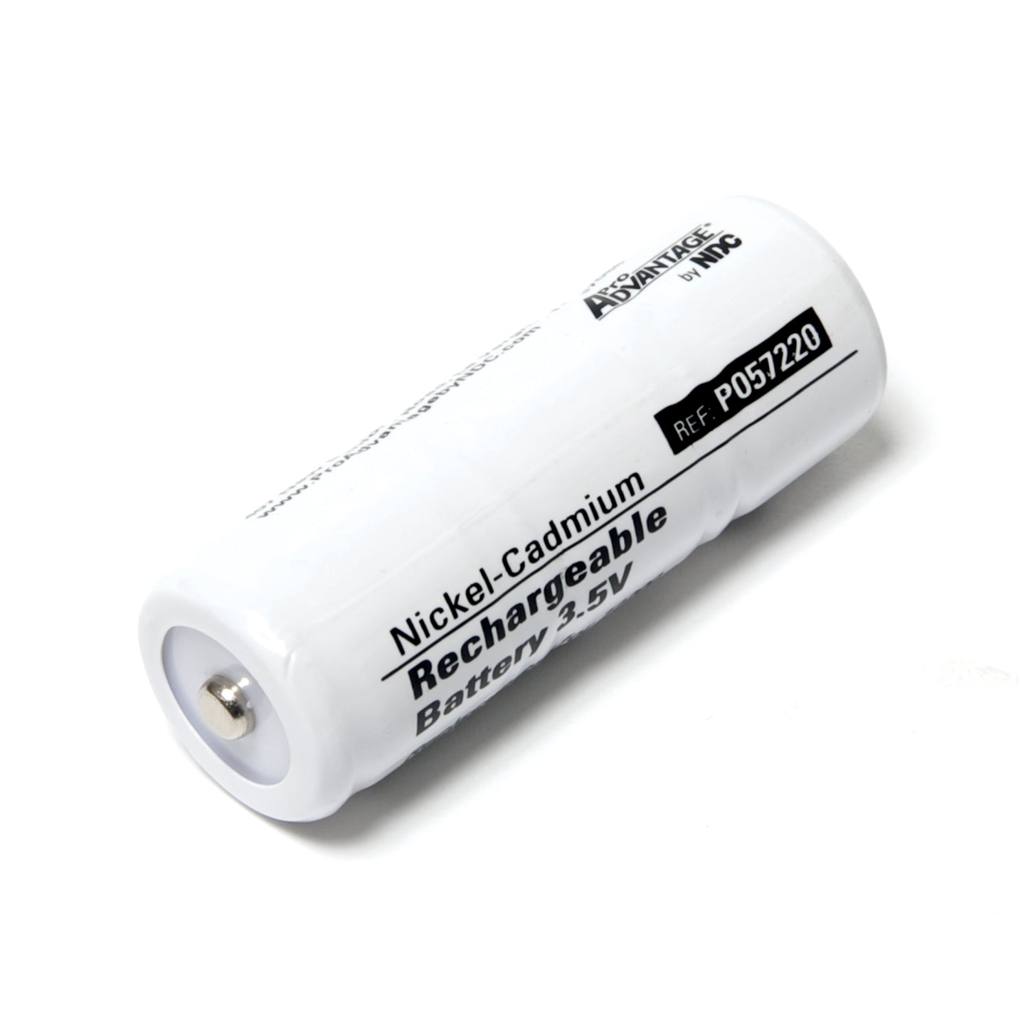 Replacement Battery For 72200, Rechargeable, Nickel-Cadmium, 3.5V, 650 MAH, Contact Tab