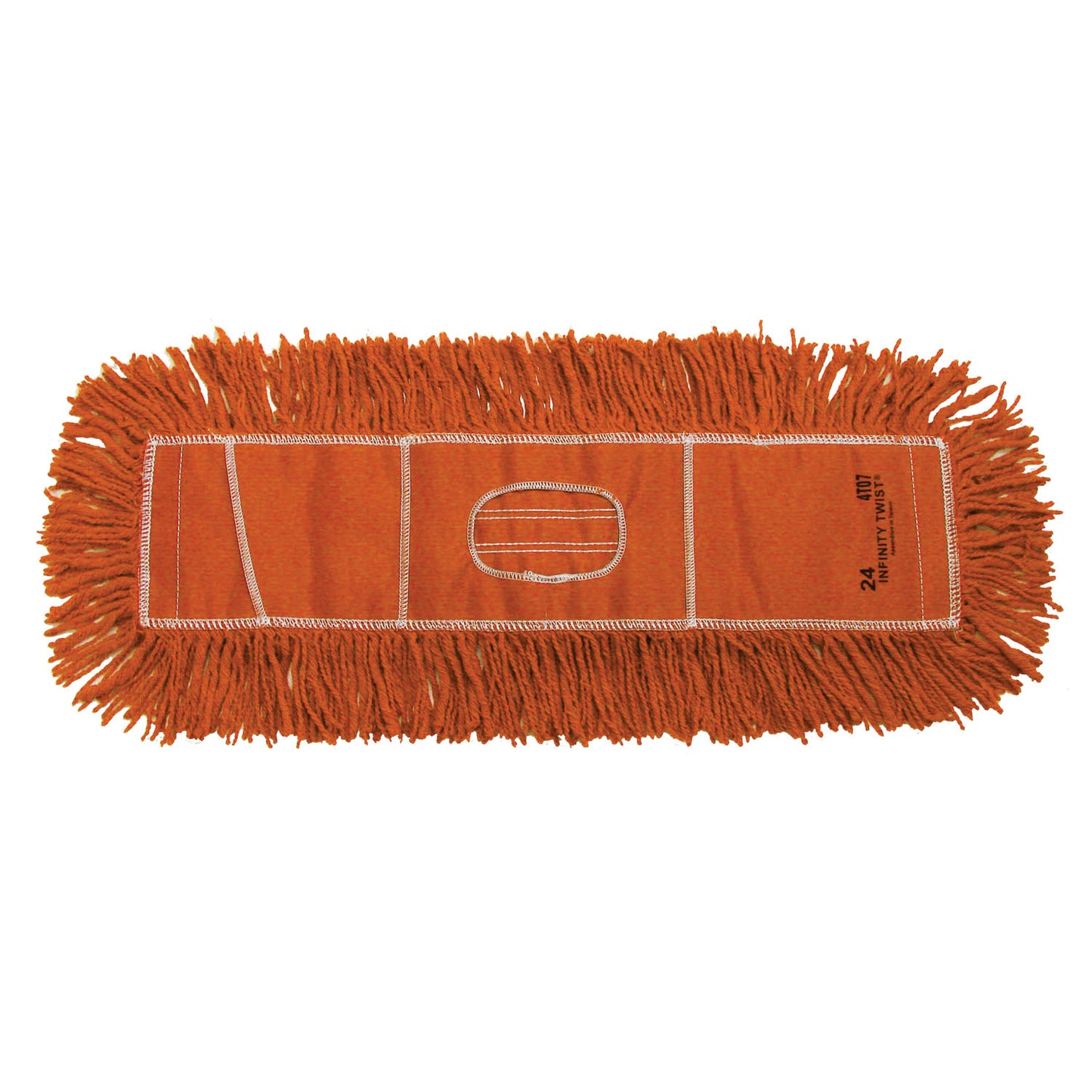 Twist Dust Mop, Orange, 5" x 60" (DROP SHIP ONLY from Golden Star, Inc. - $100 minimum order for prepaid freight outside the Continental U.S., $100 dollar minimum order inside the Continental U.S.)