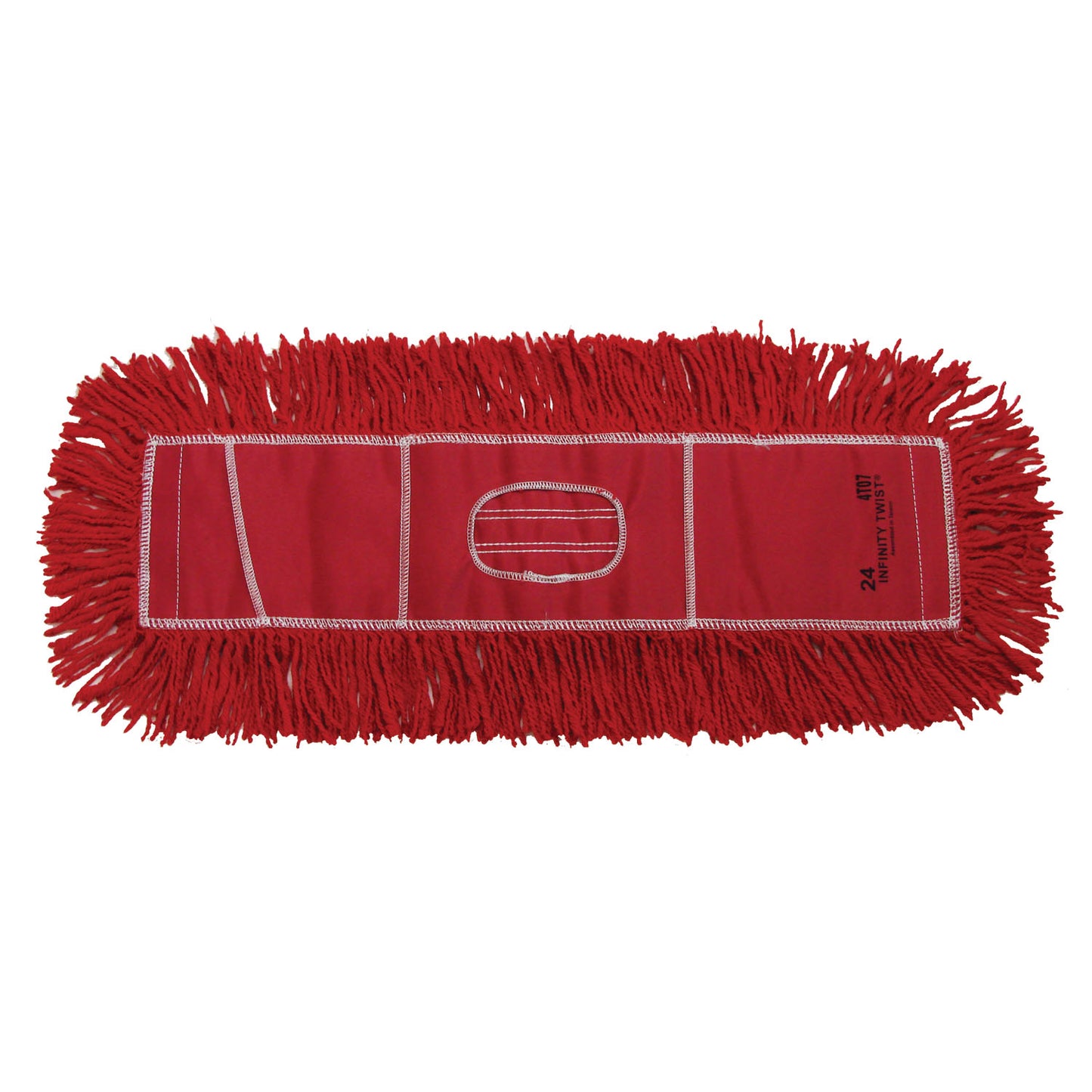 Twist Dust Mop, Red, 5" x 60" (DROP SHIP ONLY from Golden Star, Inc. - $100 minimum order for prepaid freight outside the Continental U.S., $100 dollar minimum order inside the Continental U.S.)