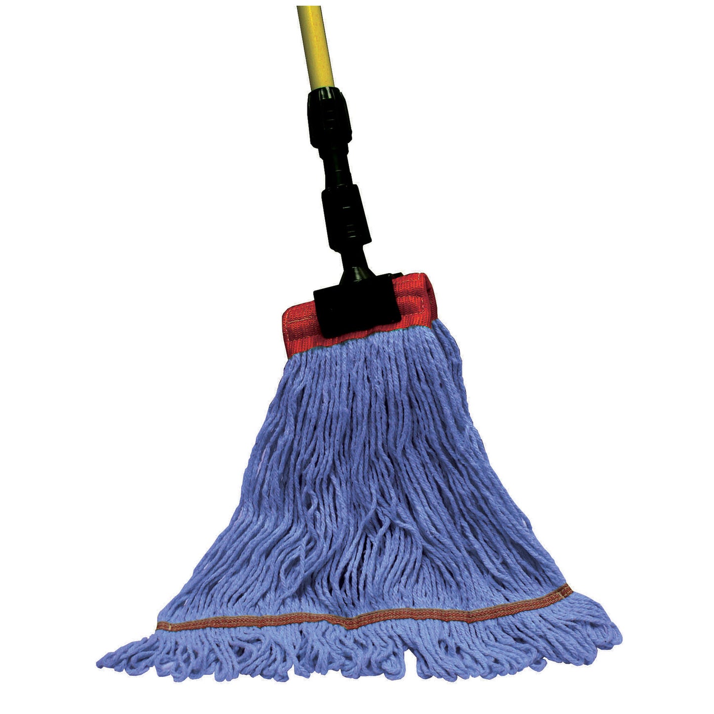Wet Mop, Synthetic Blend, Looped End, Blue, 5" Headband, Single Tailband, Medium (DROP SHIP ONLY from Golden Star, Inc. - $100 minimum order for prepaid freight outside the continental U.S., $100 dollar minimum order inside the continental U.S.)