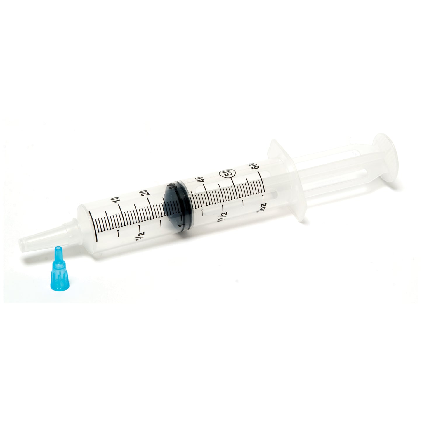 Syringe, 60cc, Catheter Tip, Flat Top, Small Tip Adapter, Packaged in Resealable IV Pole Bag, Non-Sterile, 30/cs (150 cs/plt)(To Be DISCONTINUED)