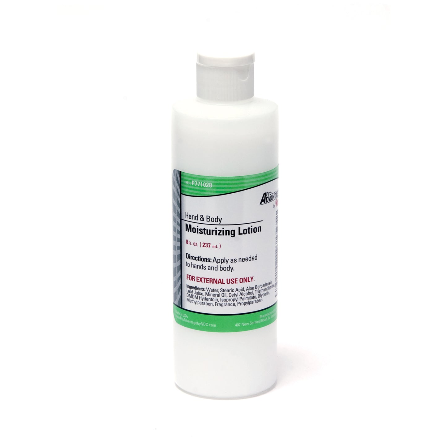 Hand & Body Moisturizing Lotion, 8 oz Bottle, Flip Top Cap, 48/cs (56 cs/plt)