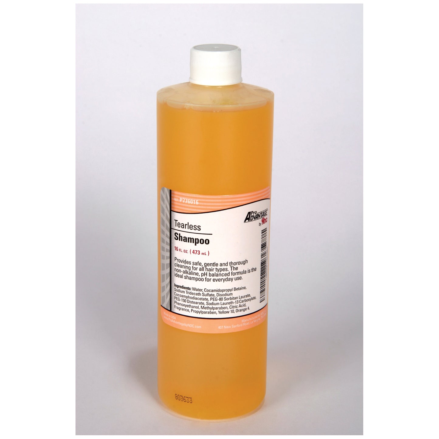 Tearless Shampoo, 16 oz, Flip Top Cap, 12/cs (115 cs/plt)