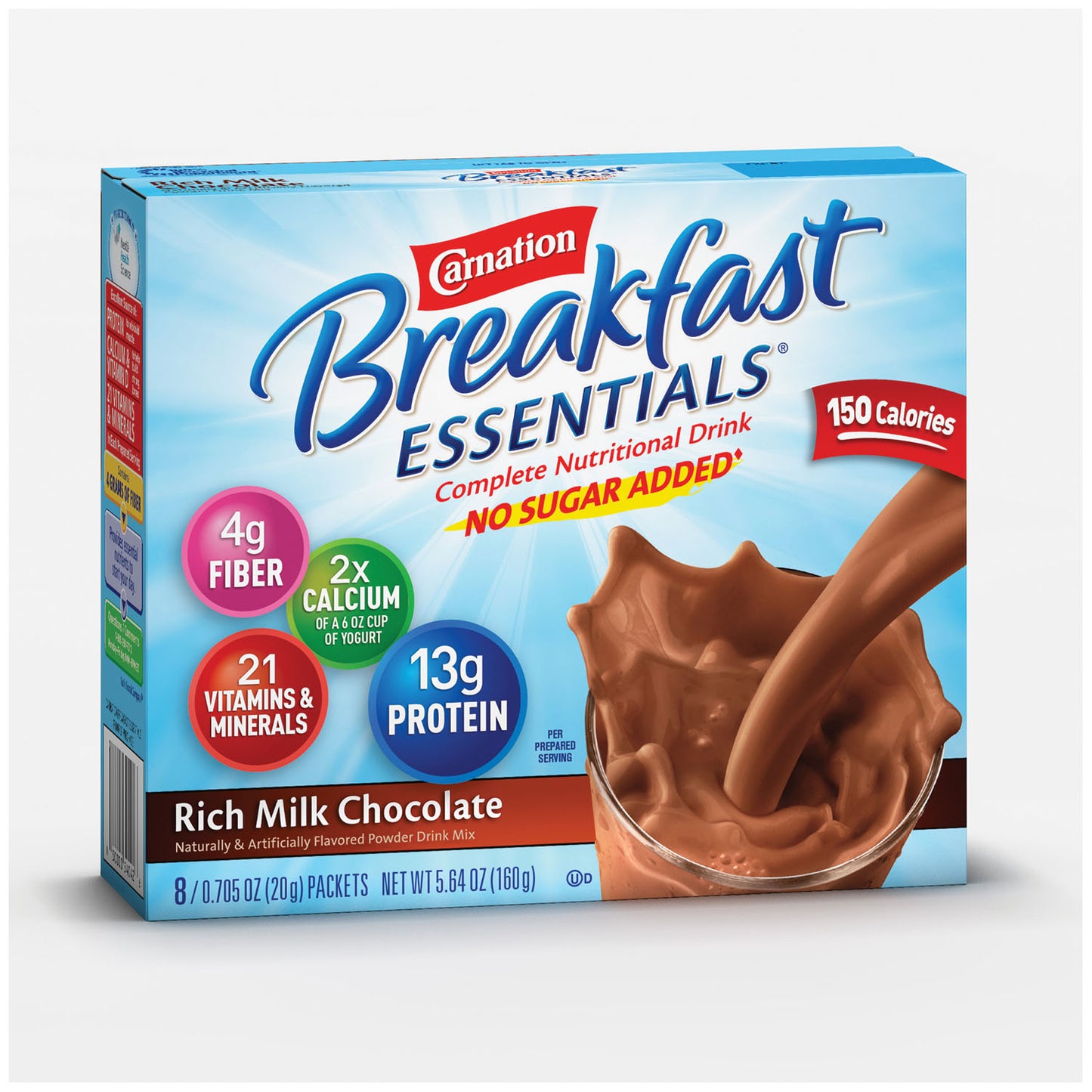 Carnation Instant Breakfast, Chocolate, 8/bx, 8 bx/cs (Minimum Expiry Lead is 90 days; Non-Returnable) (Continental US Only) (Nestle products cannot be sold online without Nestle's prior written permission) (Products cannot be sold on Amazon.com or any other 3rd party site)