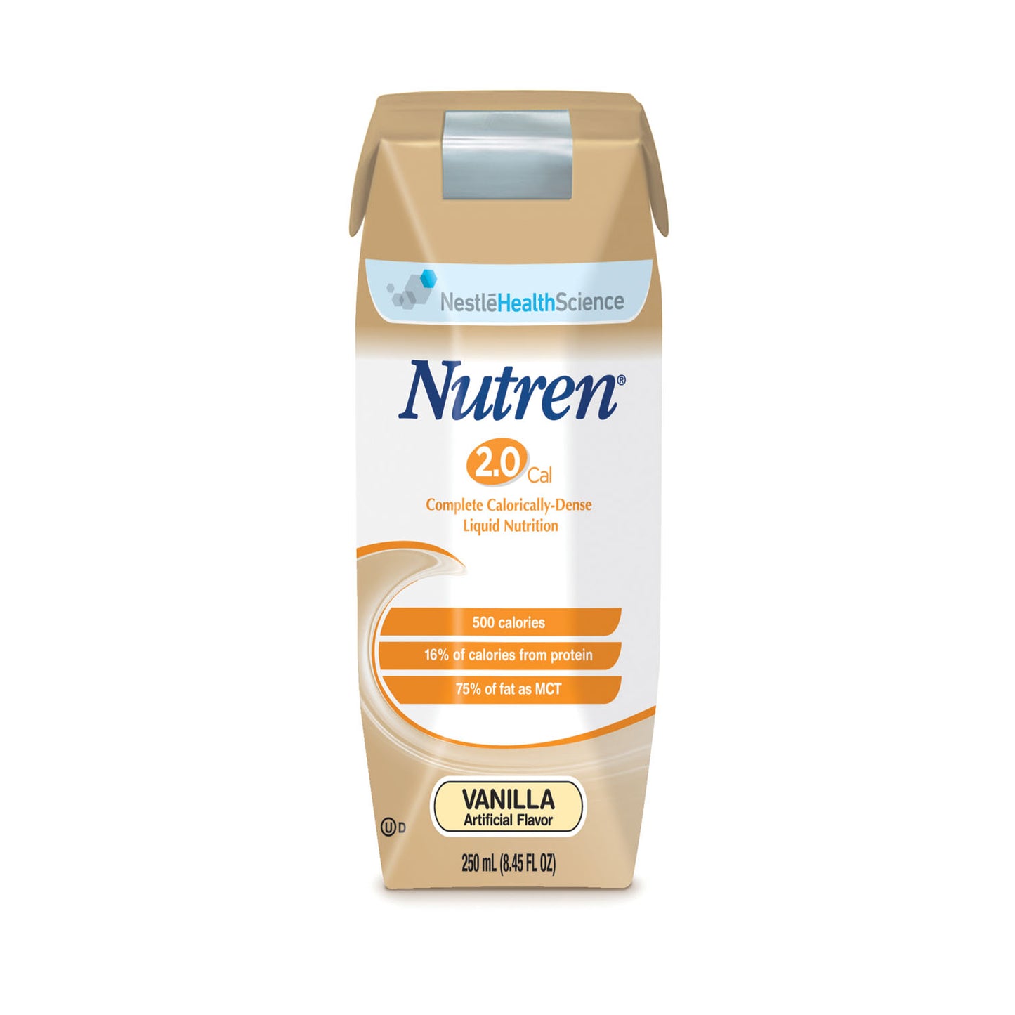 Nutren 2.0, Unflavored, 250 mL Tetra Prisma, 24/cs (144 cs/plt) (Minimum Expiry Lead is 90 days; Non-Returnable) (Continental US Only) (Nestle products cannot be sold online without Nestle's prior written permission) (Products cannot be sold on Amazon.com or any other 3rd party site)