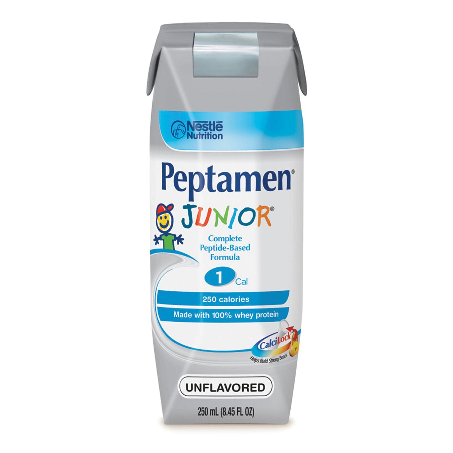 Peptamen Junior, Unflavored, 250 mL Tetra Prisma, 24/cs (150 cs/plt) (Minimum Expiry Lead is 90 days; Non-Returnable) (Continental US Only) (Nestle products cannot be sold online without Nestle's prior written permission) (Products cannot be sold on Amazon.com or any other 3rd party site)