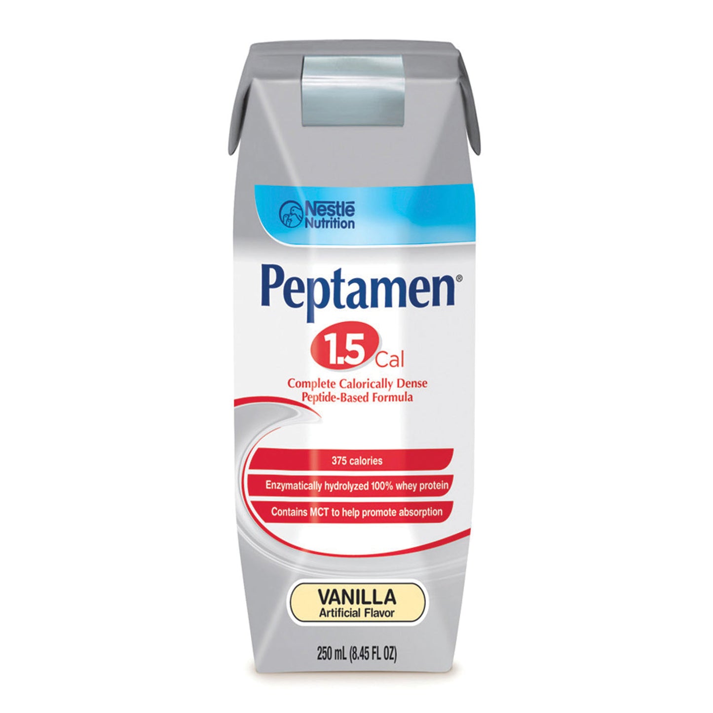Peptamen 1.5, Vanilla, 250 mL Tetra Prisma, 24/cs (144 cs/plt) (Minimum Expiry Lead is 90 days; Non-Returnable) (Continental US Only) (Nestle products cannot be sold online without Nestle's prior written permission) (Products cannot be sold on Amazon.com or any other 3rd party site)
