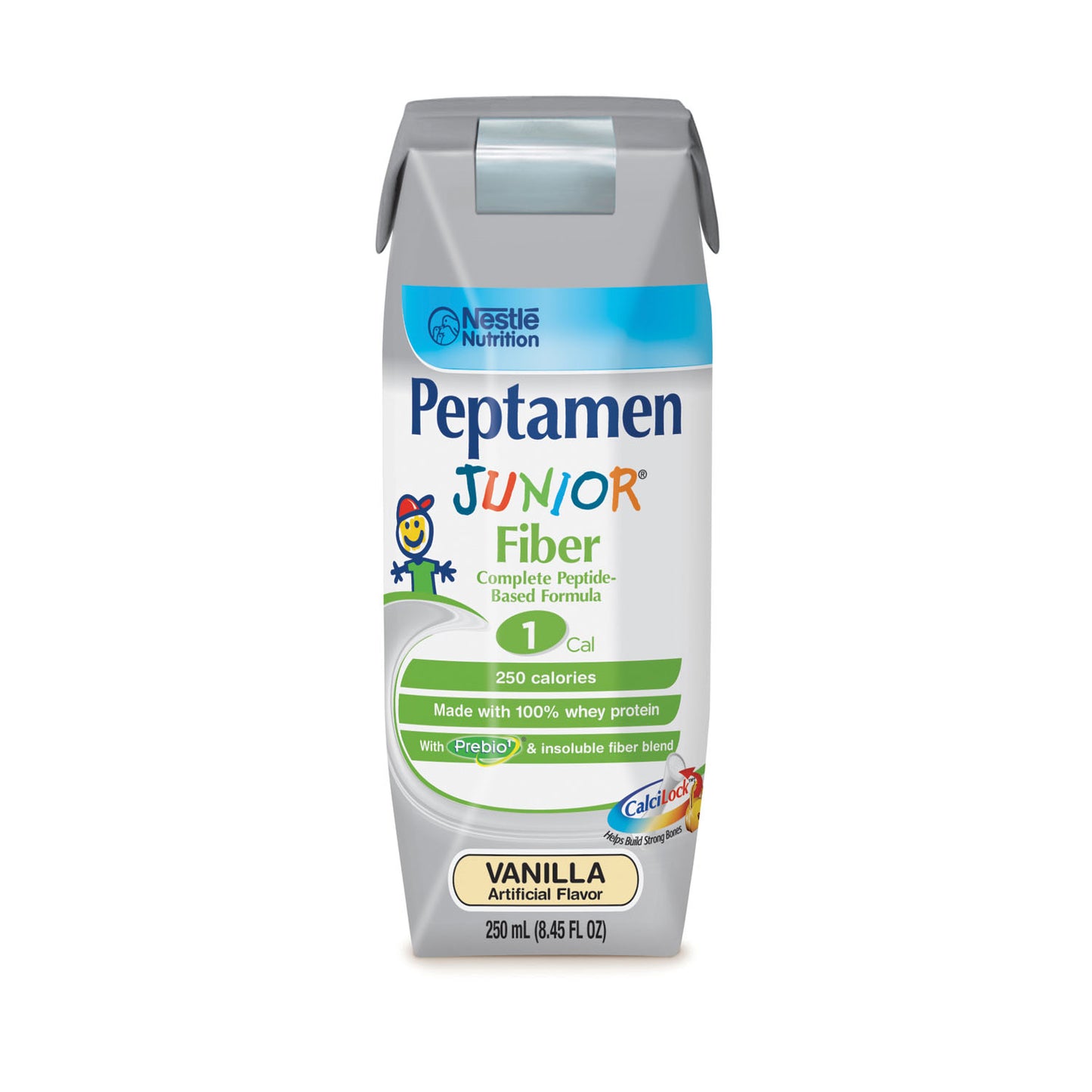 Oral Peptamen Jr. with Fiber, Vanilla, 250mL, 24/cs